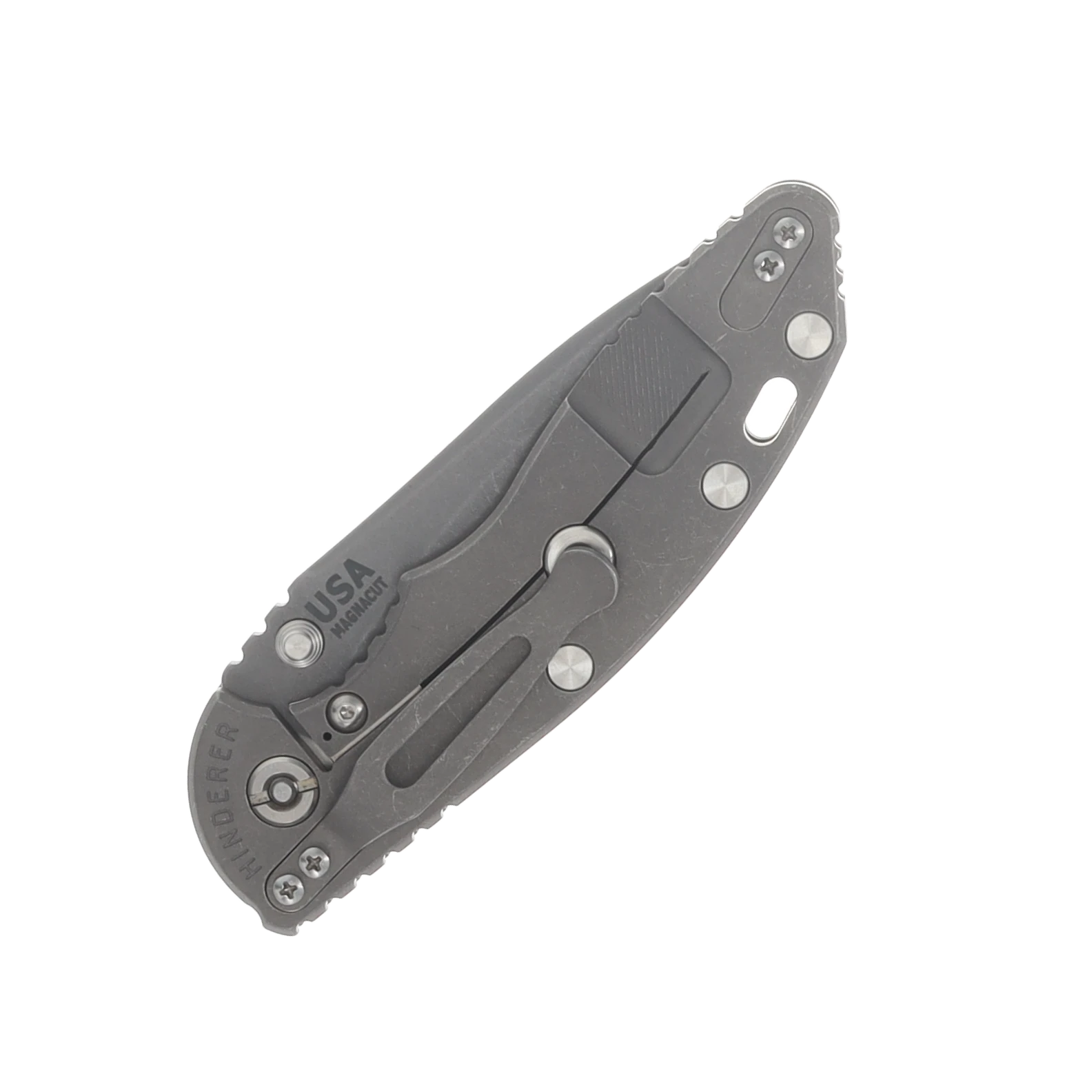 Hinderer XM-18 3.5in Magnacut Recurve Non Flipper Tri-Way Working Finish OD Green View 6