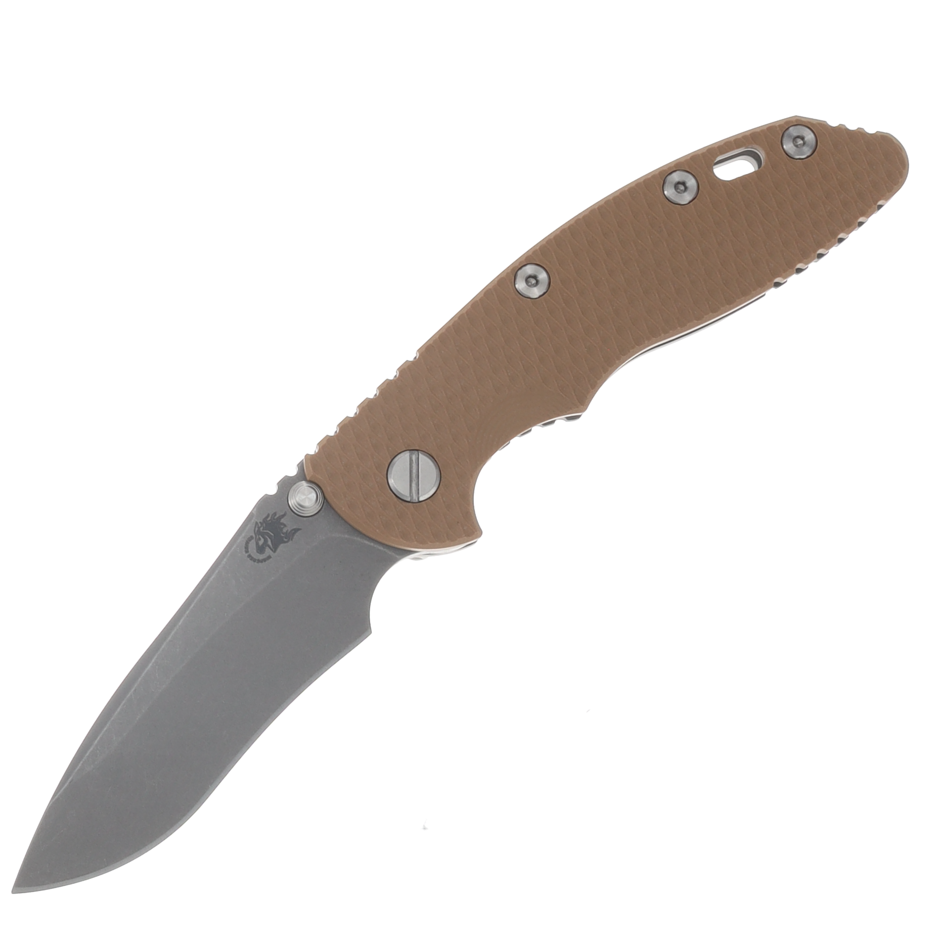 Hinderer XM-18 3.5in Magnacut Recurve Non Flipper Tri-Way Working Finish Coyote G10 View 1