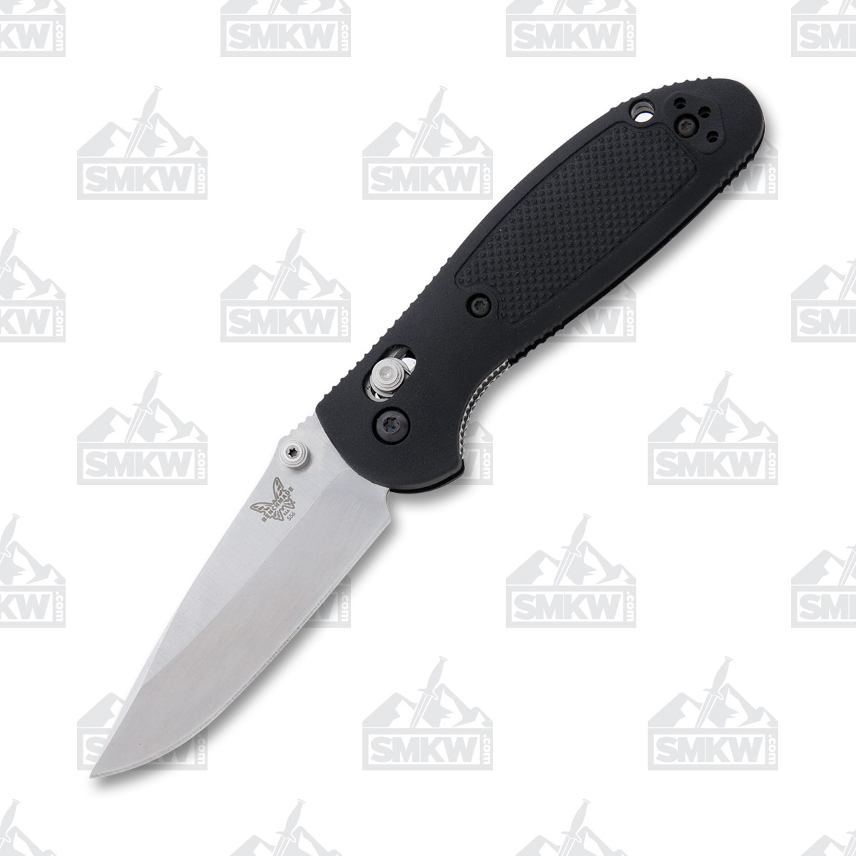 Benchmade Mini Griptilian Folding Knife Black 2.91in Satin Drop Point BM556S30V View 2