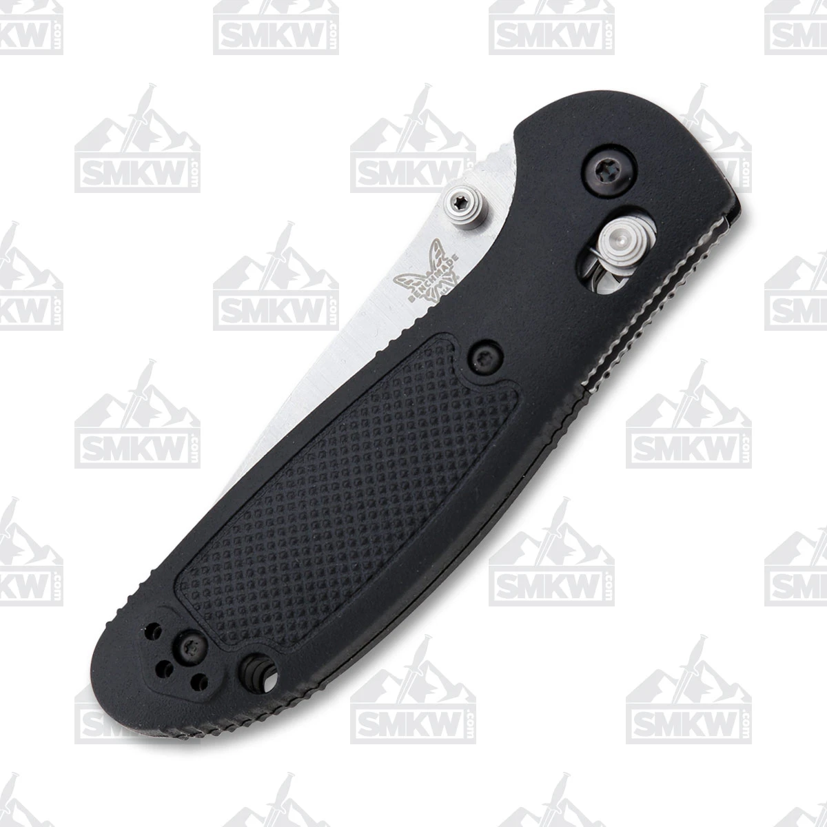 Benchmade Mini Griptilian Folding Knife Black 2.91in Satin Drop Point BM556S30V View 4