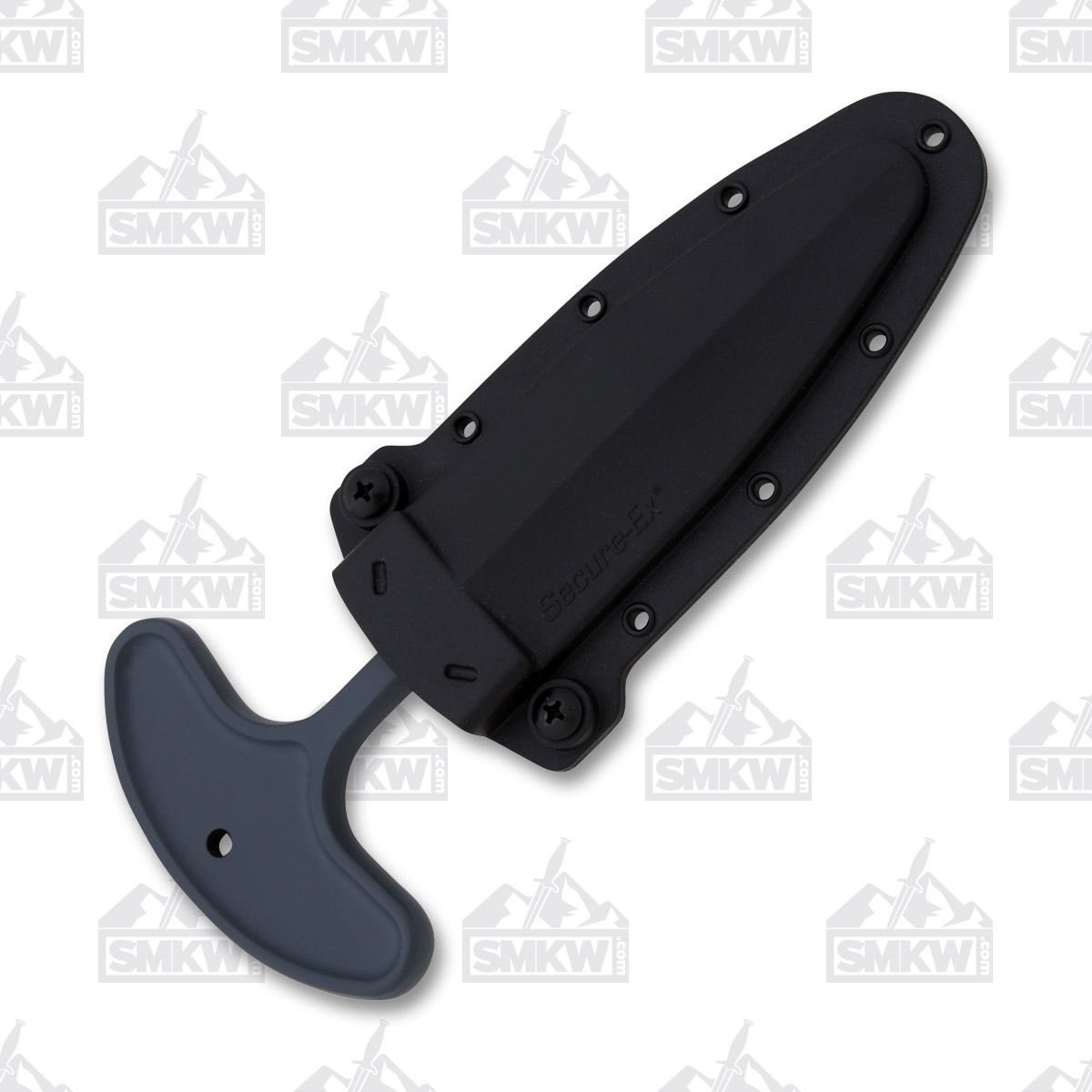 Cold Steel Drop Forged Push Knife 4in Plain Black Spear Point CS36MJ View 4