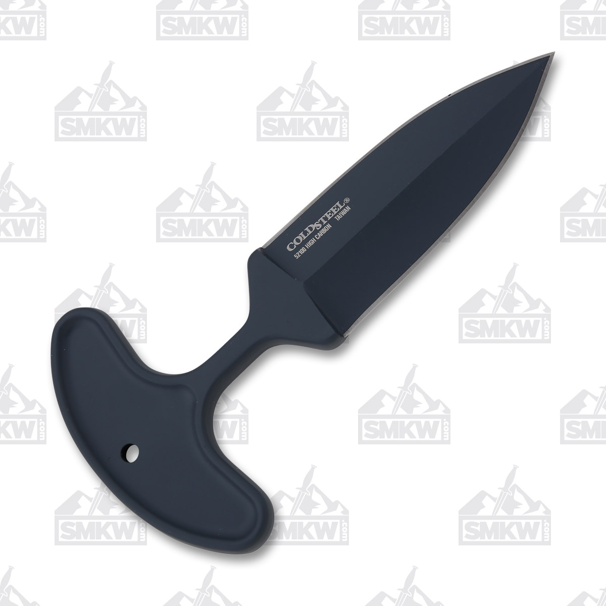 Cold Steel Drop Forged Push Knife 4in Plain Black Spear Point CS36MJ View 7