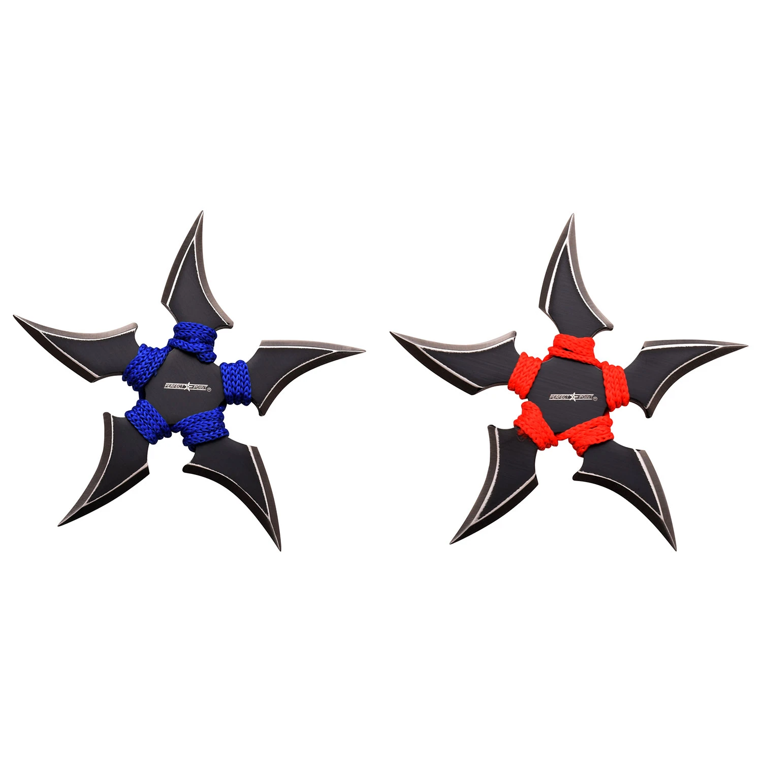 Perfect Point 3.5in Blue/Red Shuriken Throwing Stars 2pc MC9045BR2 View 3