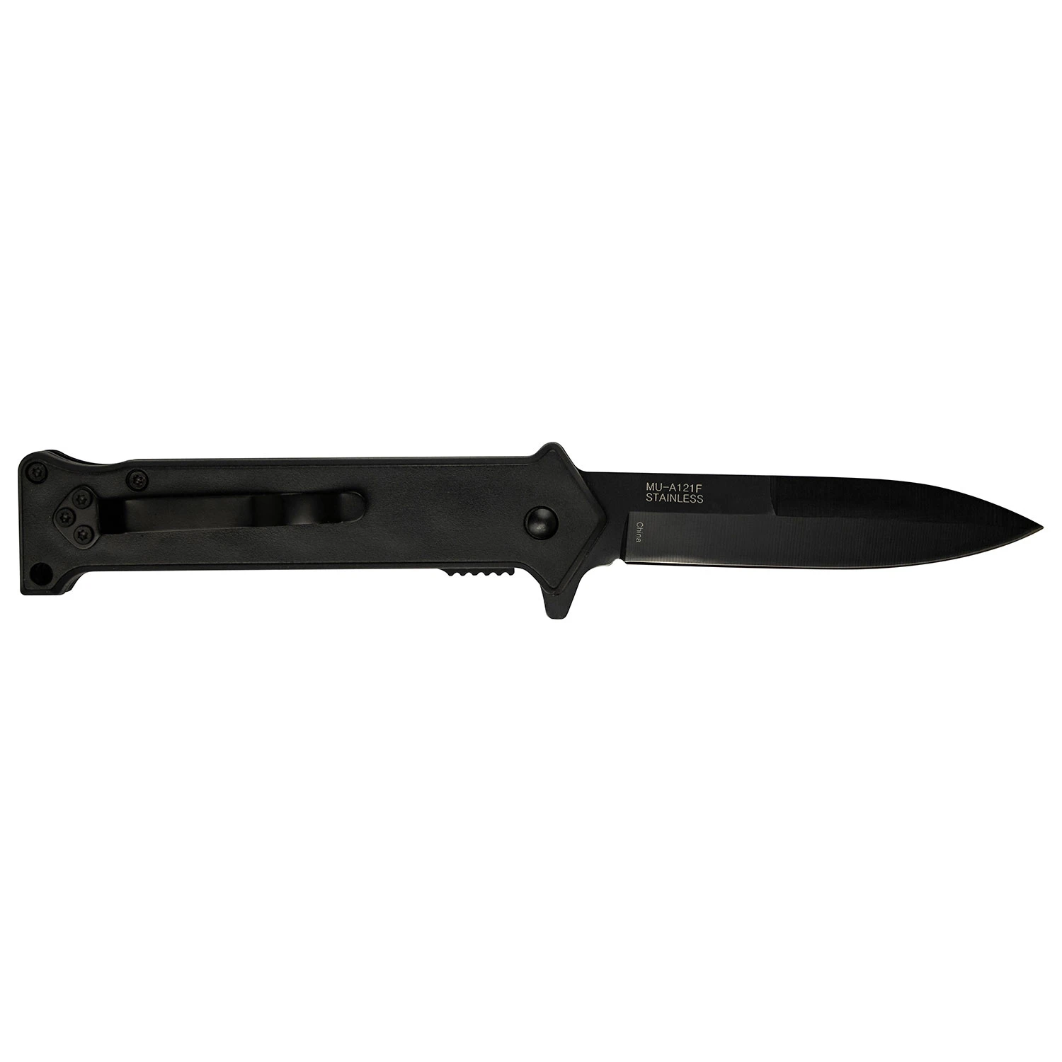 Master USA Spring-Assisted Knife United We Stand 3.75in Black Drop Point MCMUA121F View 4