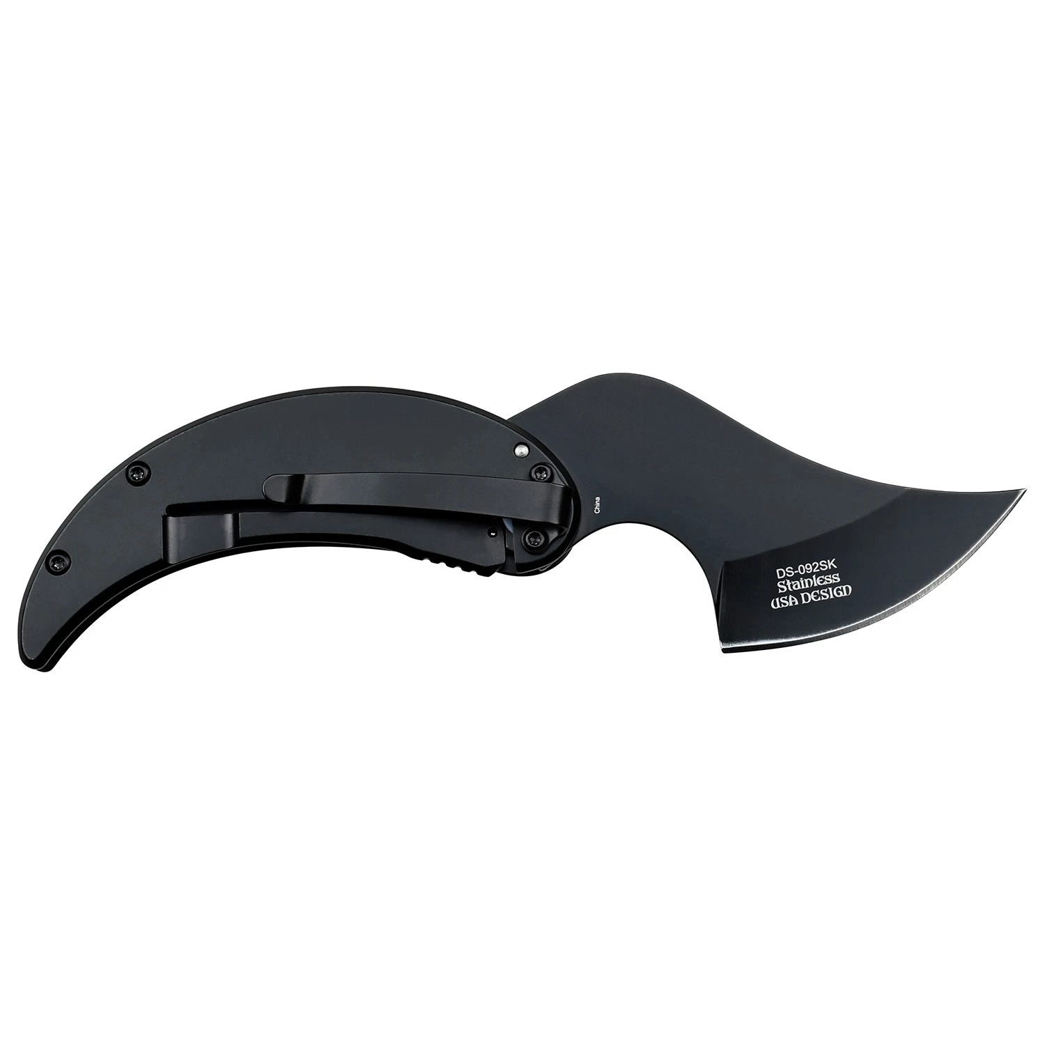 Dark Side Blades Devil Samurai Folding Knife Green 3in Black Persian Blade MCDS092GN View 3