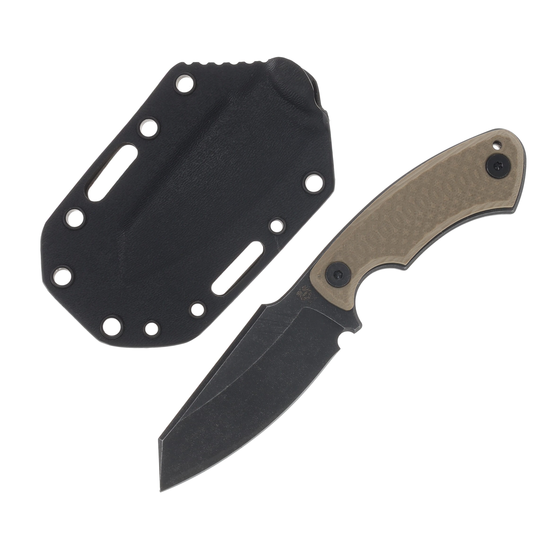 Gahagan Customs Cairn Versatile Fixed Blade Tan Handle W/Sheath GCCAIRNTN View 1
