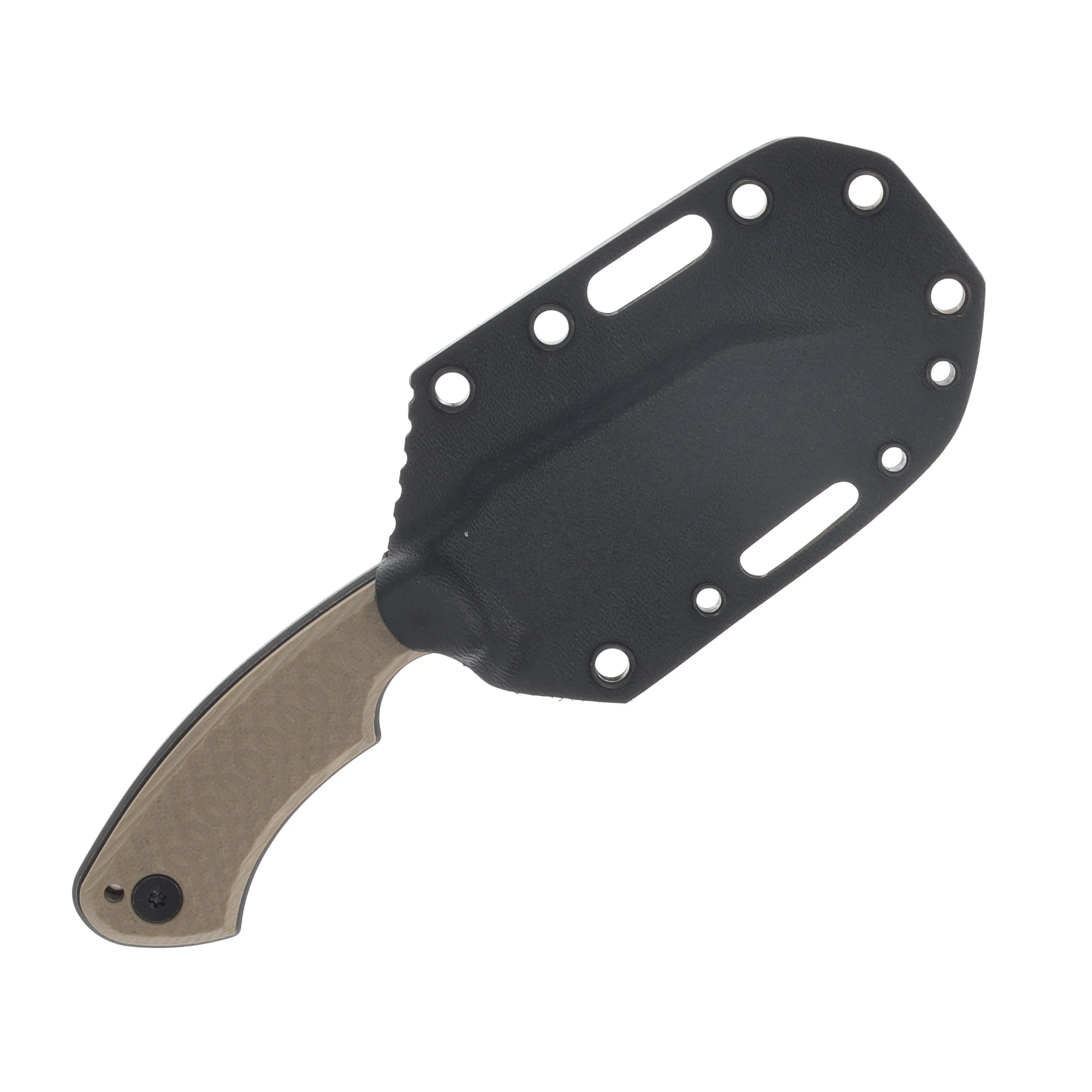 Gahagan Customs Gael Versatile Wharncliffe Fixed Blade Tan Handle GCGAELTN View 7