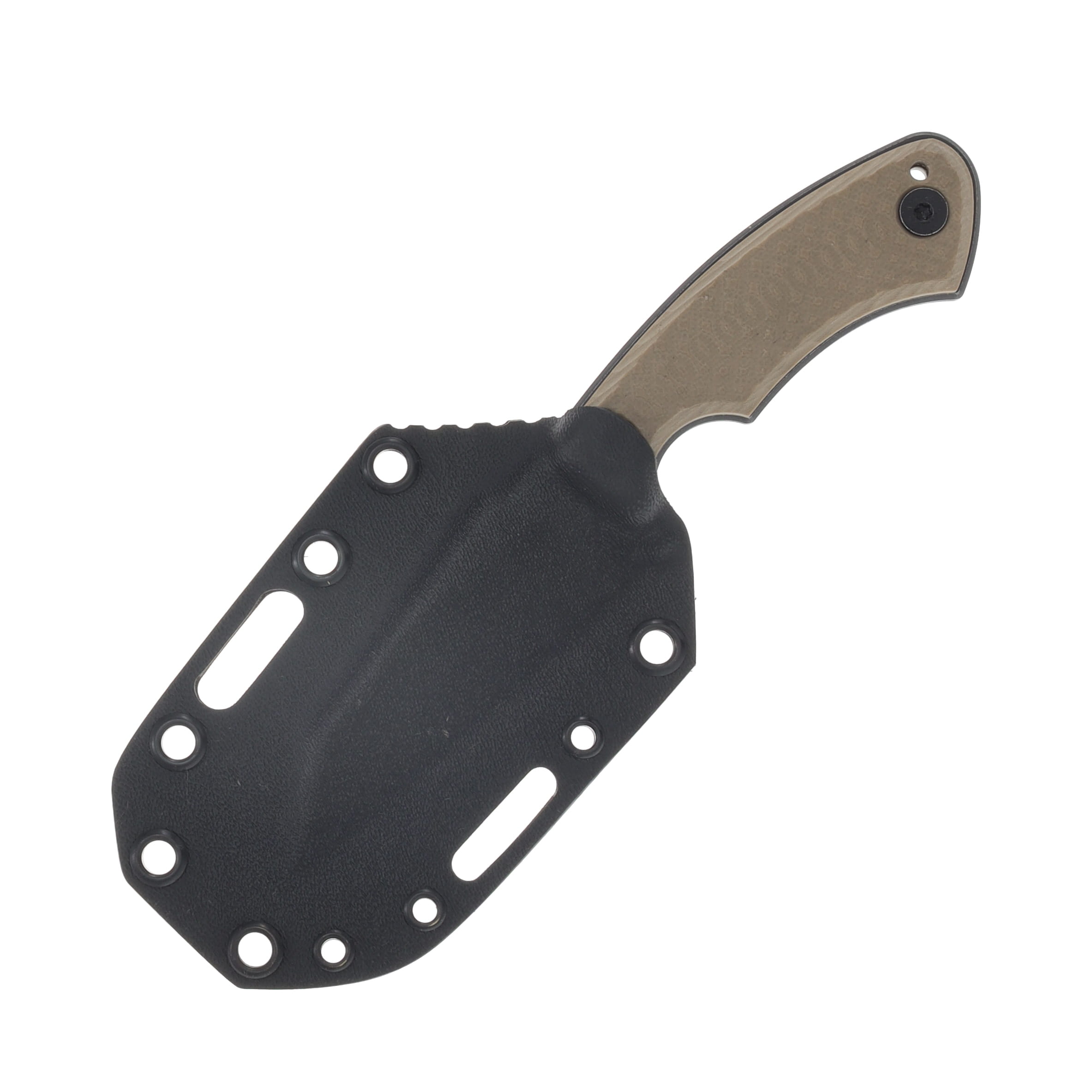 Gahagan Customs Gael Versatile Wharncliffe Fixed Blade Tan Handle GCGAELTN View 6
