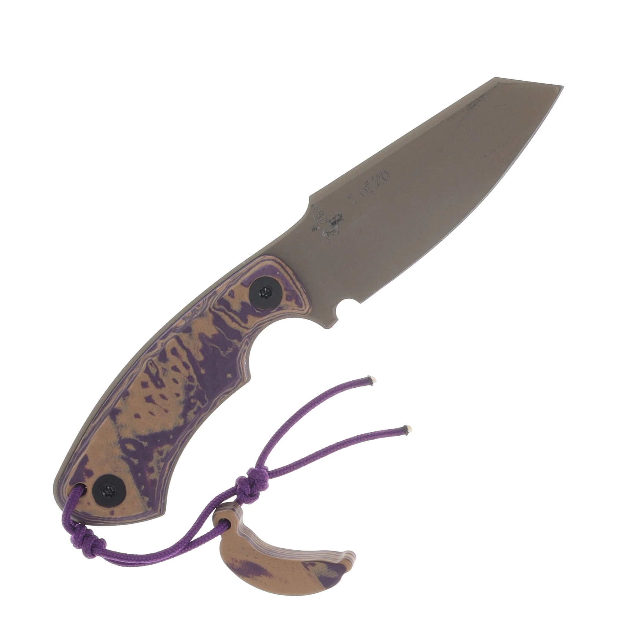 Gahagan Customs SMKW Exclusive Cairn Versatile Sheepsfoot Blade Custom PB&J Handle View 2