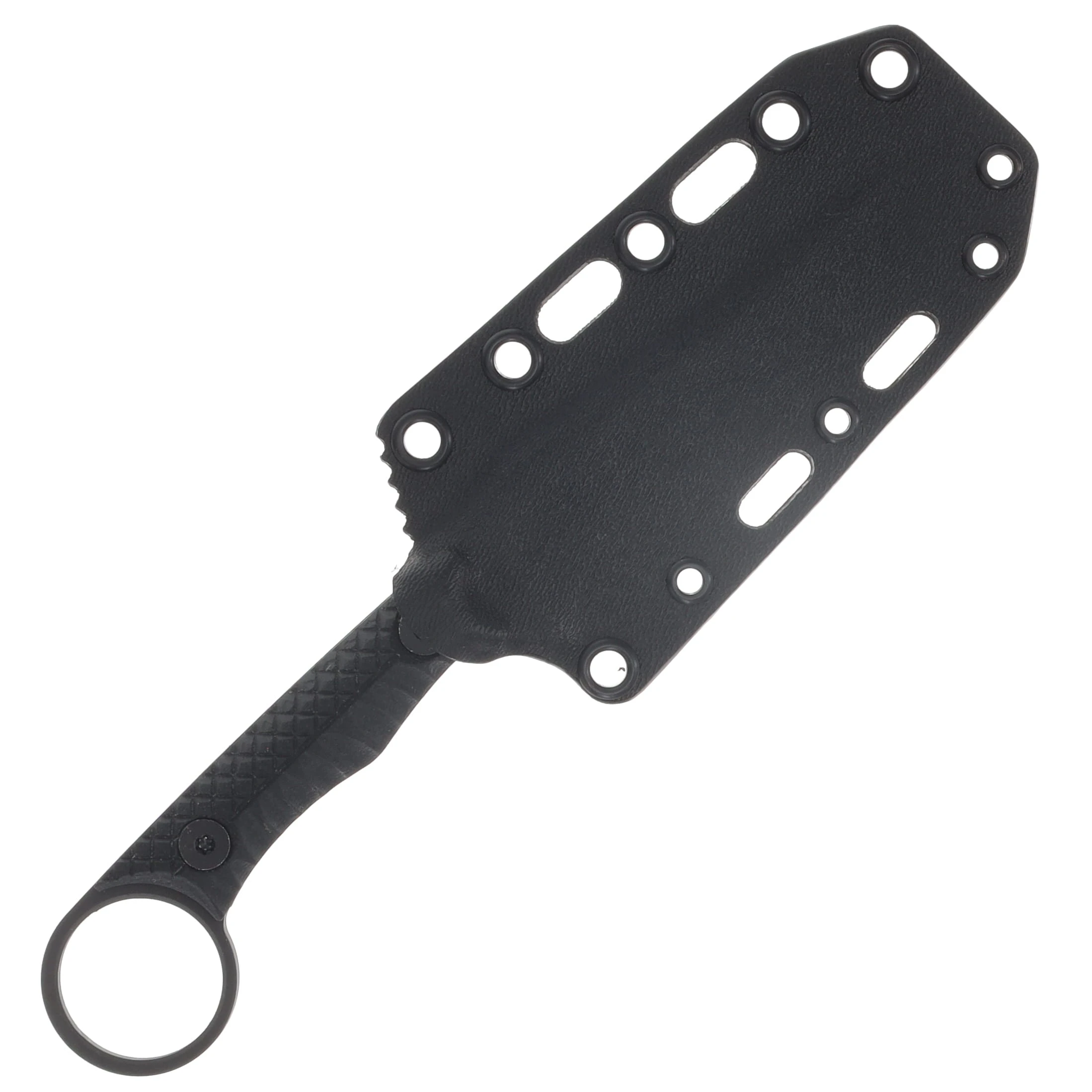 Gahagan Customs Sentinel Ringed Fixed Blade Persian Style W/Textured G10 Black GCSENTBK View 7