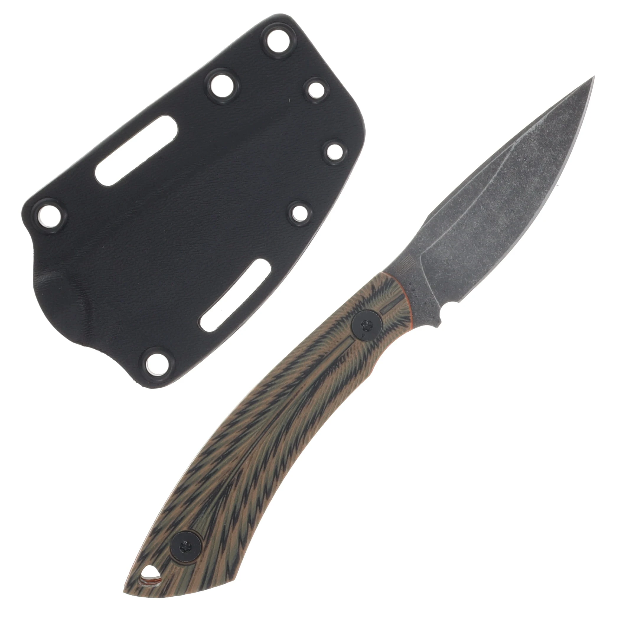 Gahagan Customs Wood Duck Bird and Trout Orange Liner Feathered G10 Camo GCWDCAMO View 2