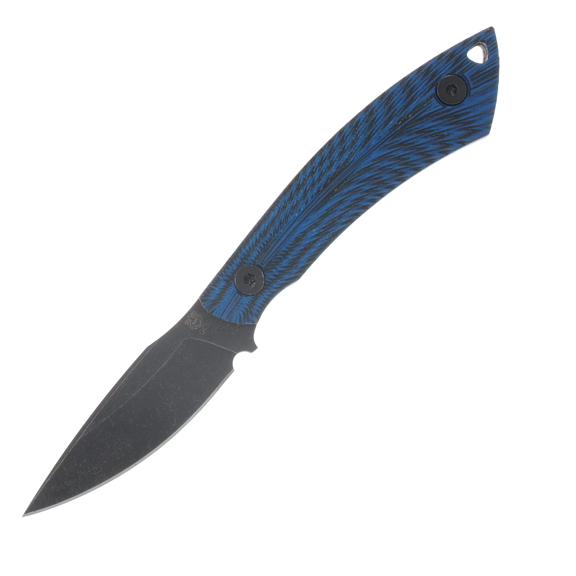 Gahagan Customs Wood Duck Bird and Trout Orange Liner Feathered G10 Blue GCWDBL View 1