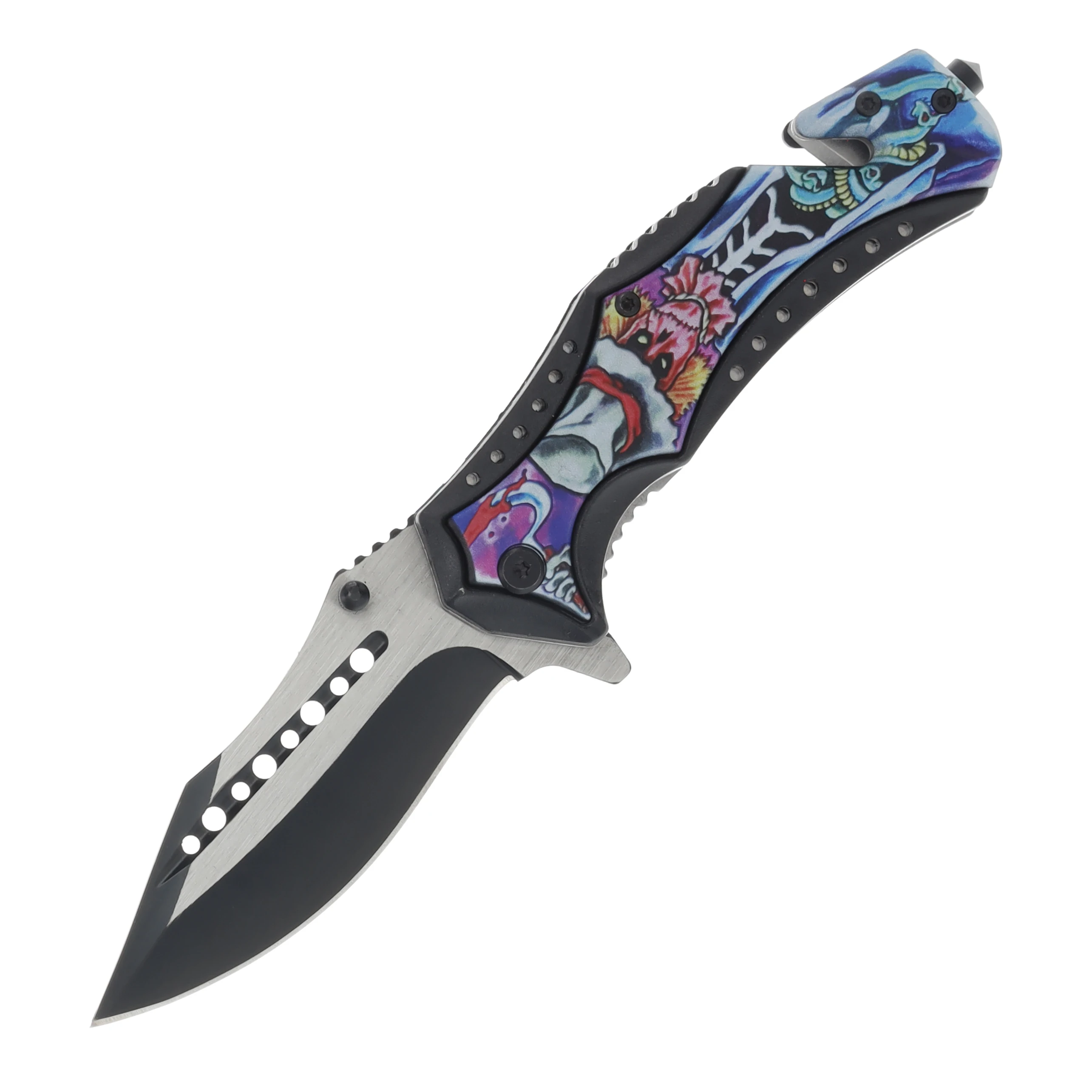 SZCO Supplies Rescue Scarecrow Folding Knife 3.75in Two‑Tone Clip Point 300474 View 1