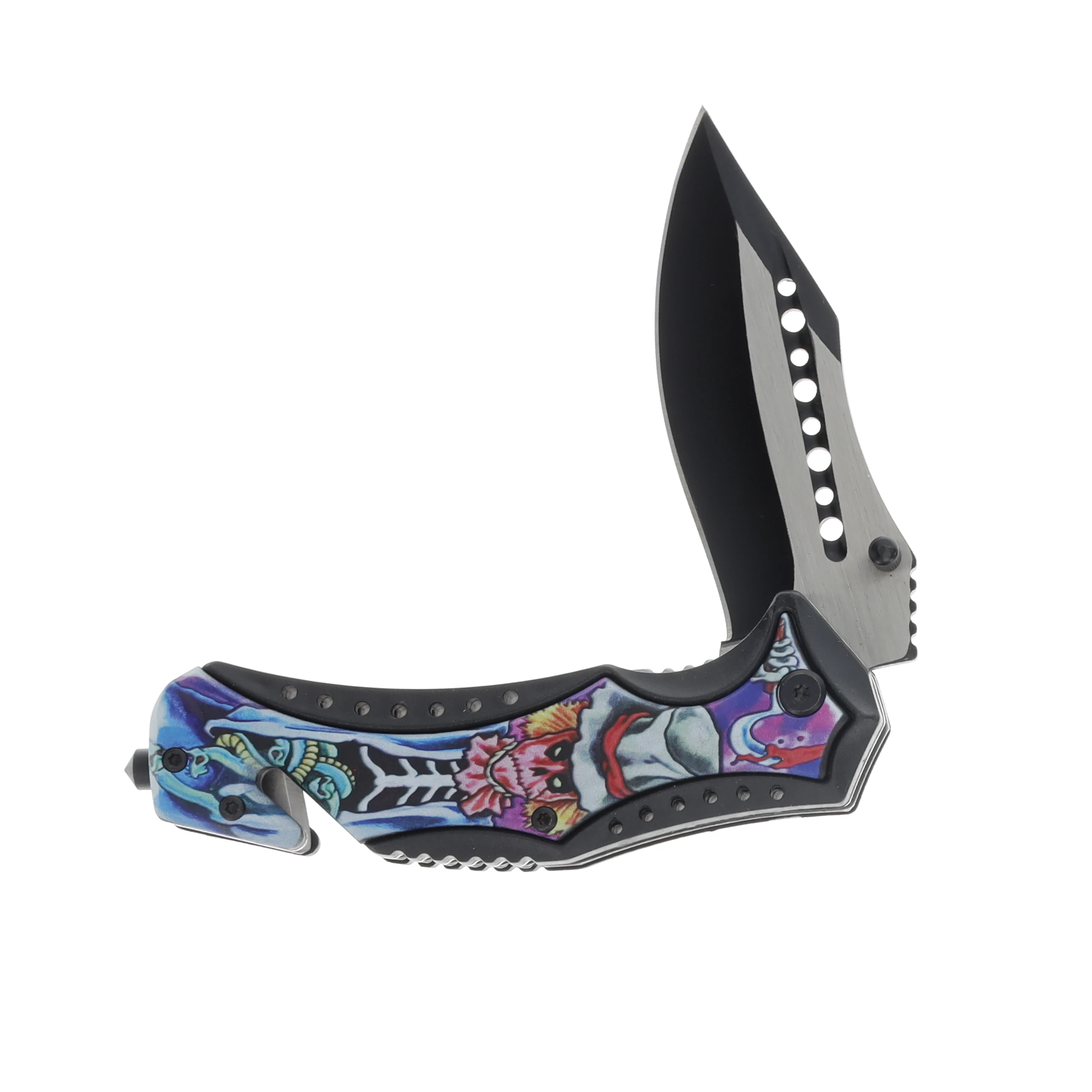 SZCO Supplies Rescue Scarecrow Folding Knife 3.75in Two‑Tone Clip Point 300474 View 3