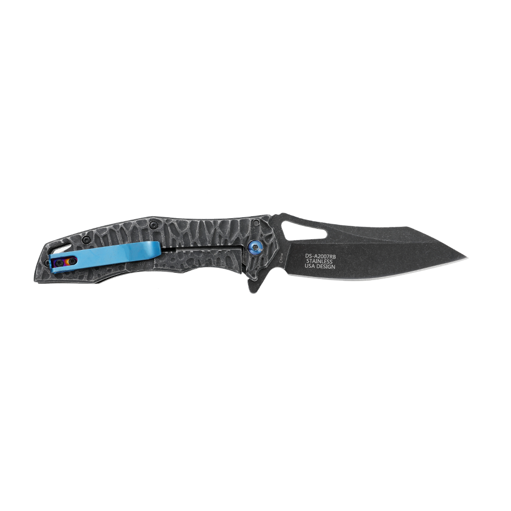 Dark Side Blades Assisted Knife Rainbow Dragon 3.50in SW Reverse Tanto DS-A2007RB View 3