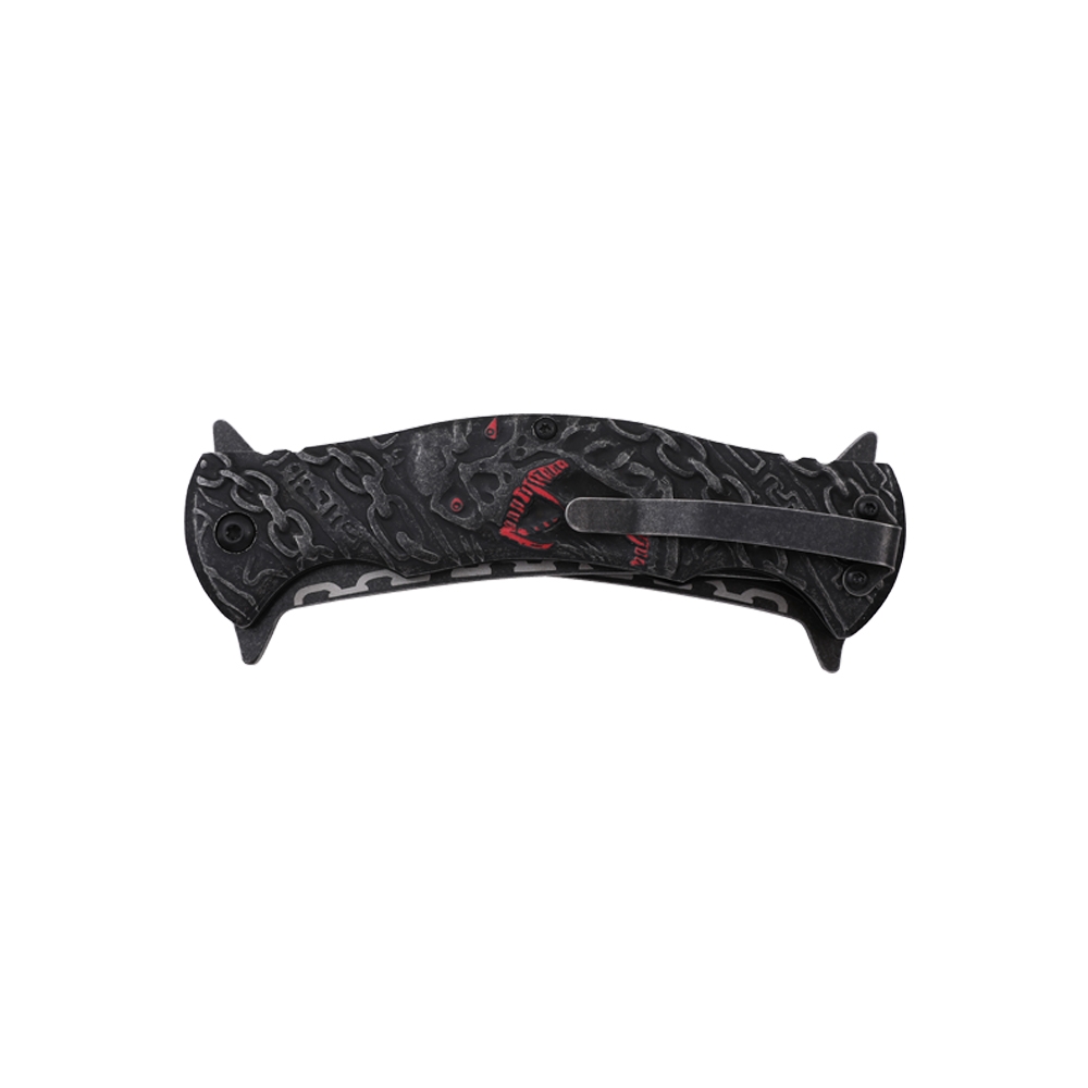 Dark Side Blades Assisted Knife Chain Red Demon Twin Trailing Point DS-A2010RD View 3