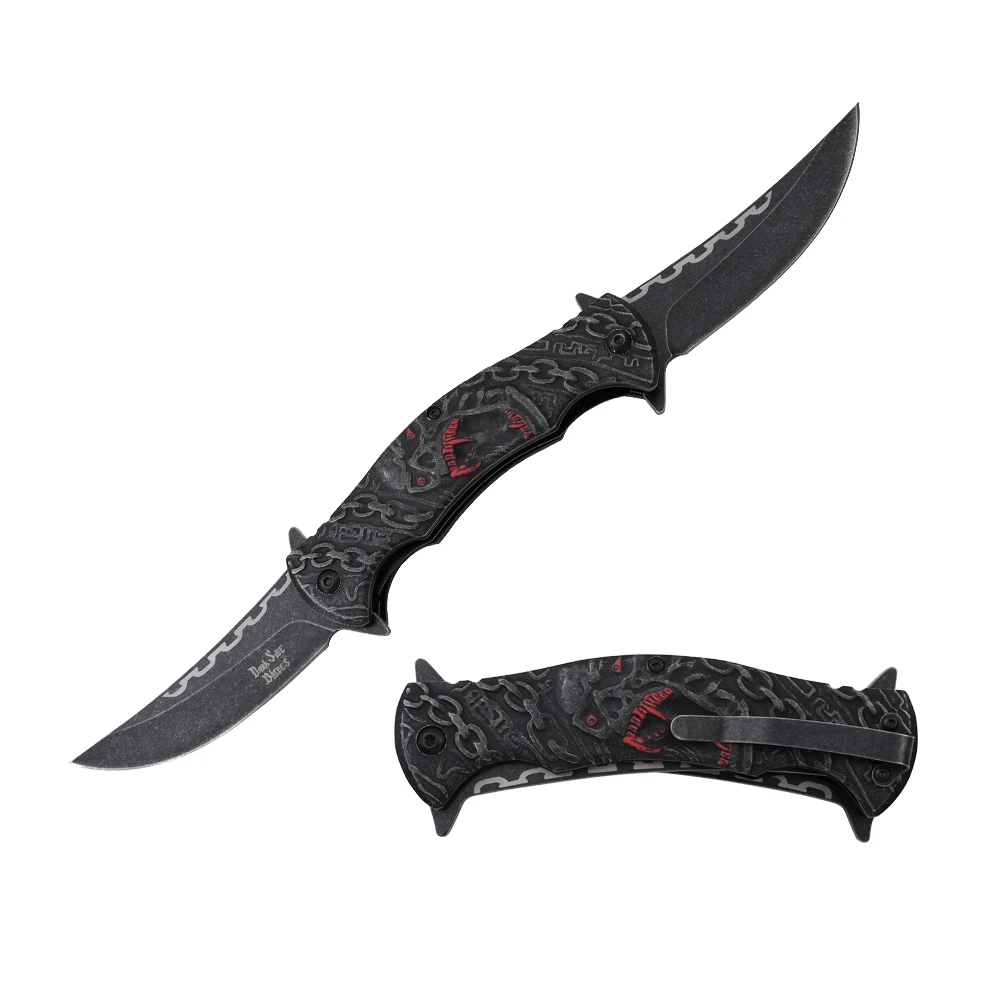 Dark Side Blades Assisted Knife Chain Red Demon Twin Trailing Point DS-A2010RD View 1