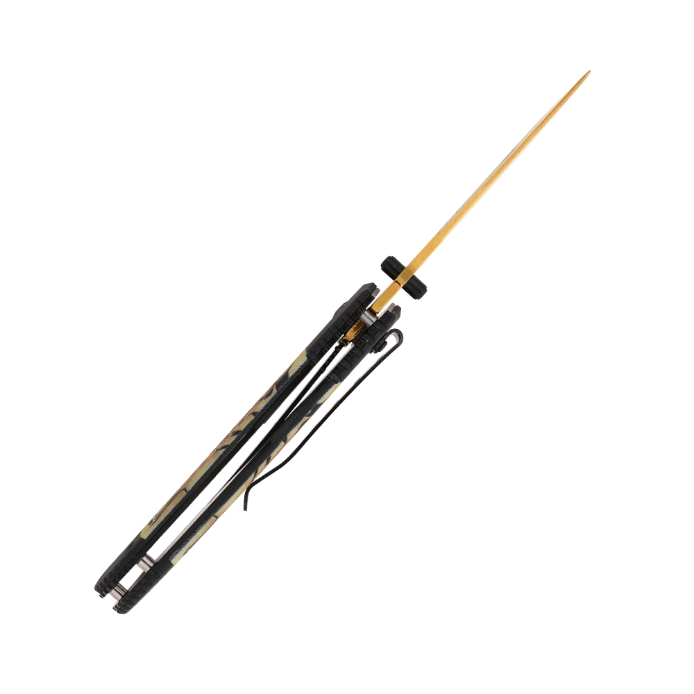 Dark Side Blades Assisted Knife Viper 3.4in Gold Spear Point DS-A2014SN View 3