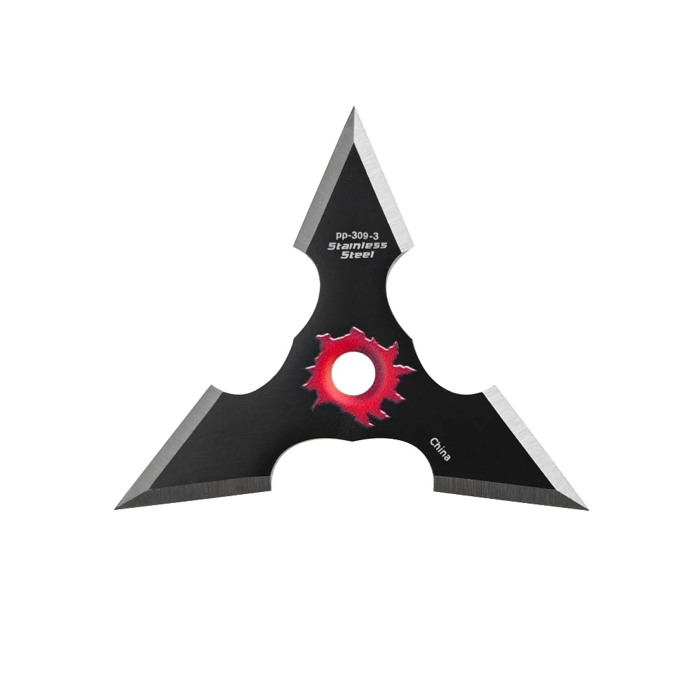 Perfect Point 4in Shuriken Throwing Stars 3pc (Black) PP-309-3 View 1