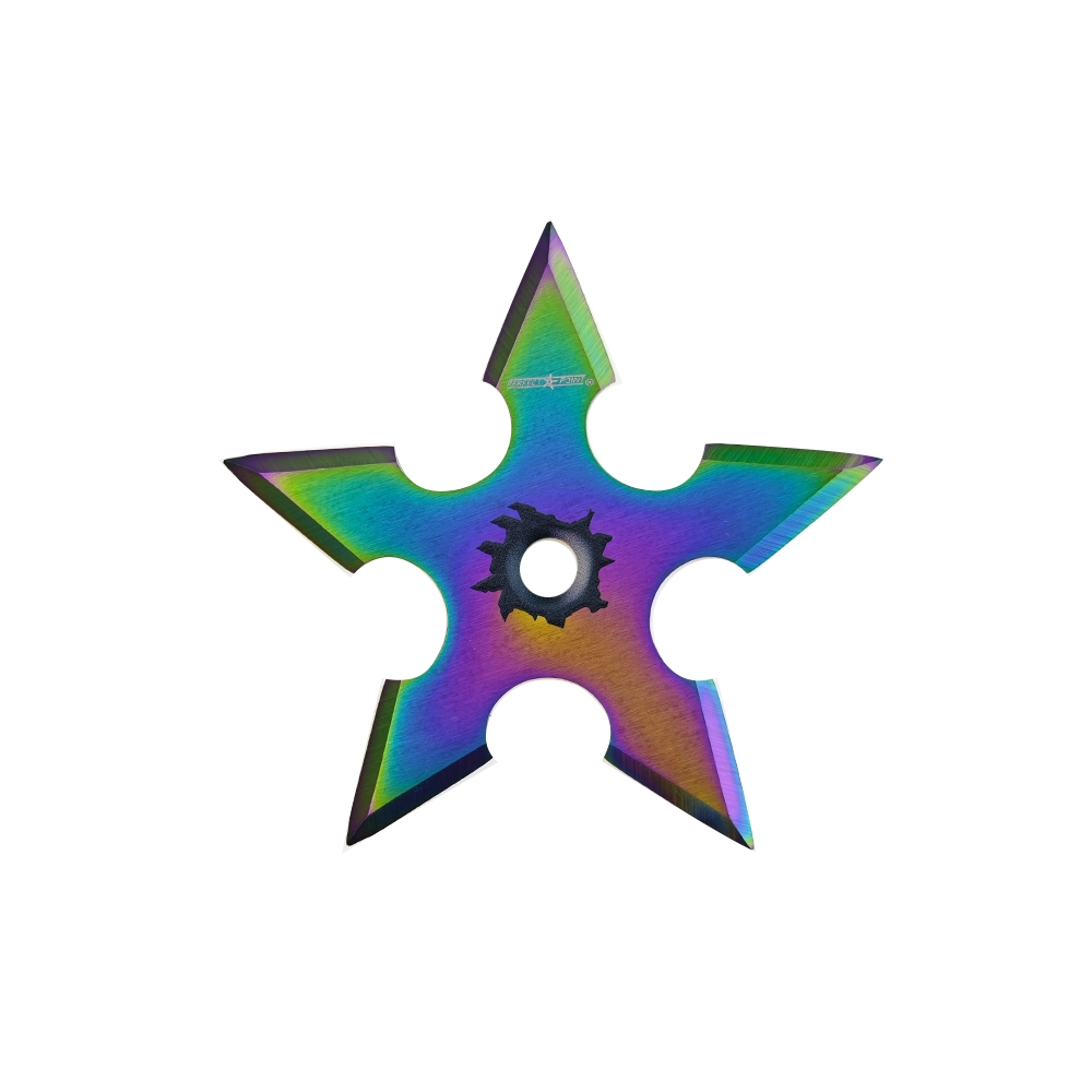 Perfect Point 4in Shuriken Throwing Stars 3pc (Rainbow) PP-311-3 View 4