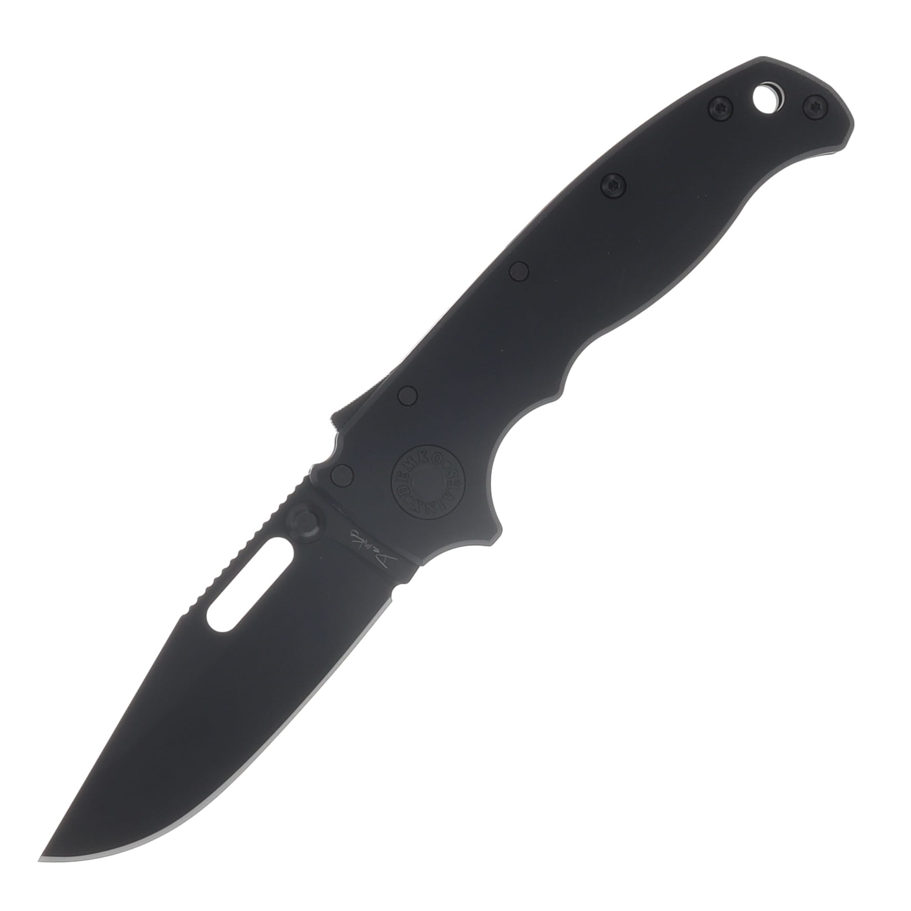 Demko AD20.5 Stealth - Clip Point - Black Aluminum AD20.5-STEALTH-20CV-DLC-BLACK-CP View 2