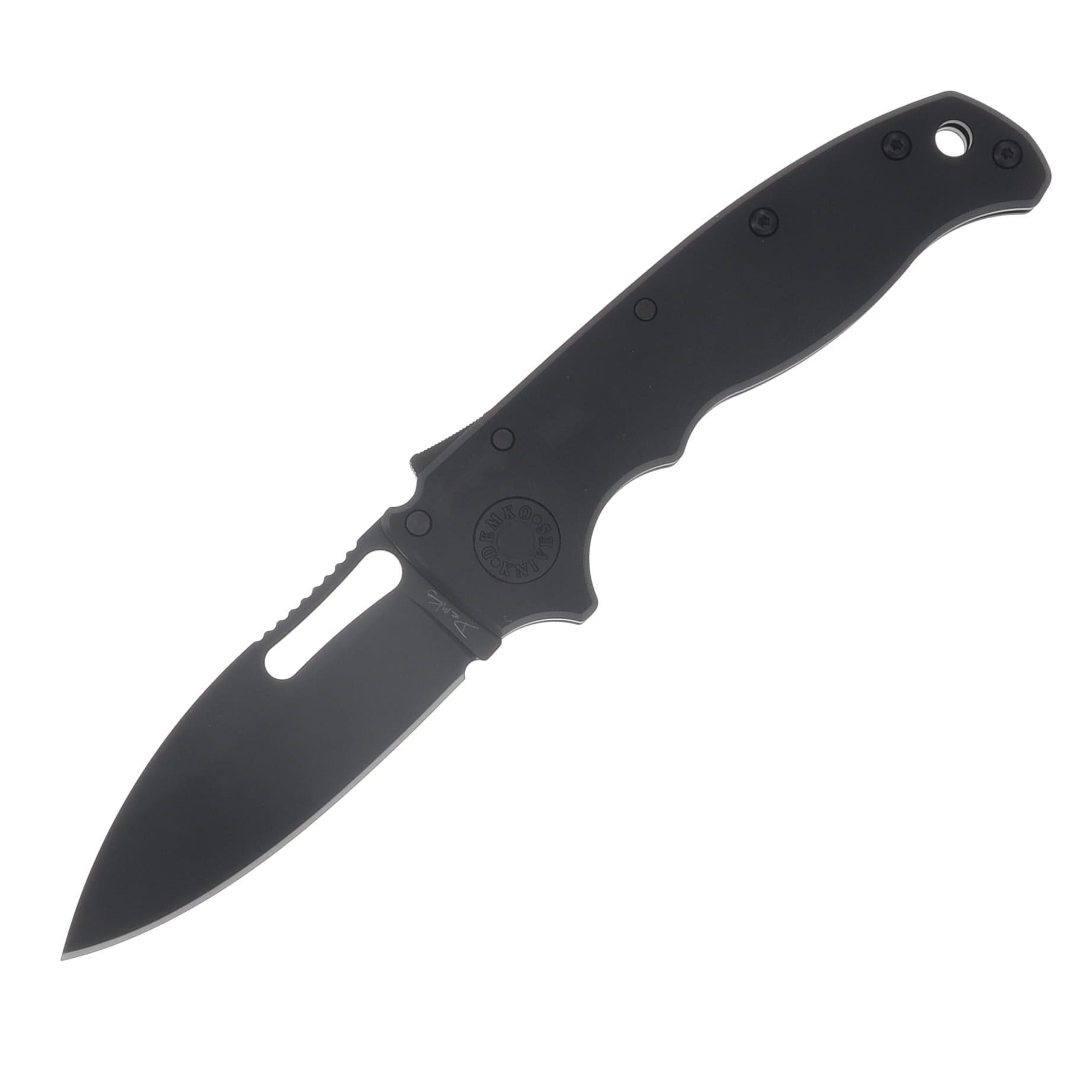 Demko AD20.5 Stealth - Slicer Shark - Black Aluminum AD20.5-STEALTH-20CV-DLC-BLACK-SS View 1