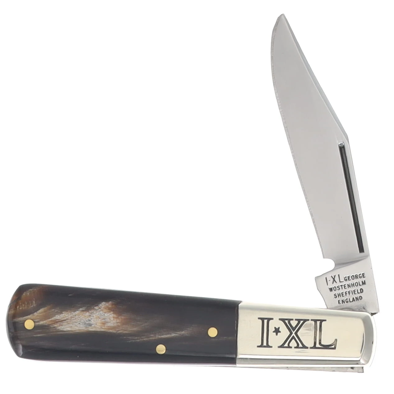 Rodgers Wostenholm Clip Point Barlow Folding Knife Buffalo Horn HKGW1500BUF1P View 3