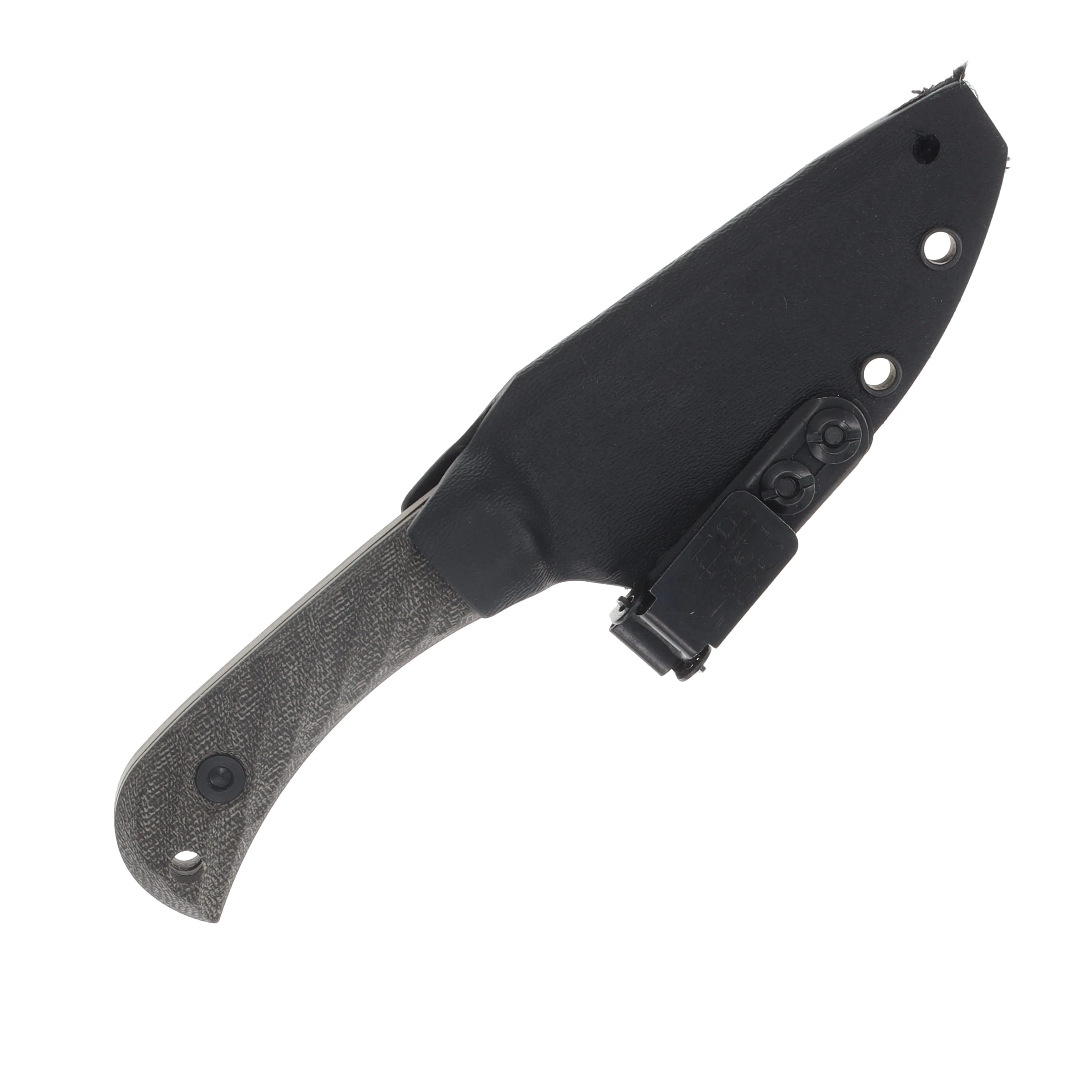 Half Face Blades Cav Jr OD Green Canvas Micarta Midnight Bronze Cerakote Allen Bolts Textured Grip HFCAVJRODCNVMICBZCER View 7