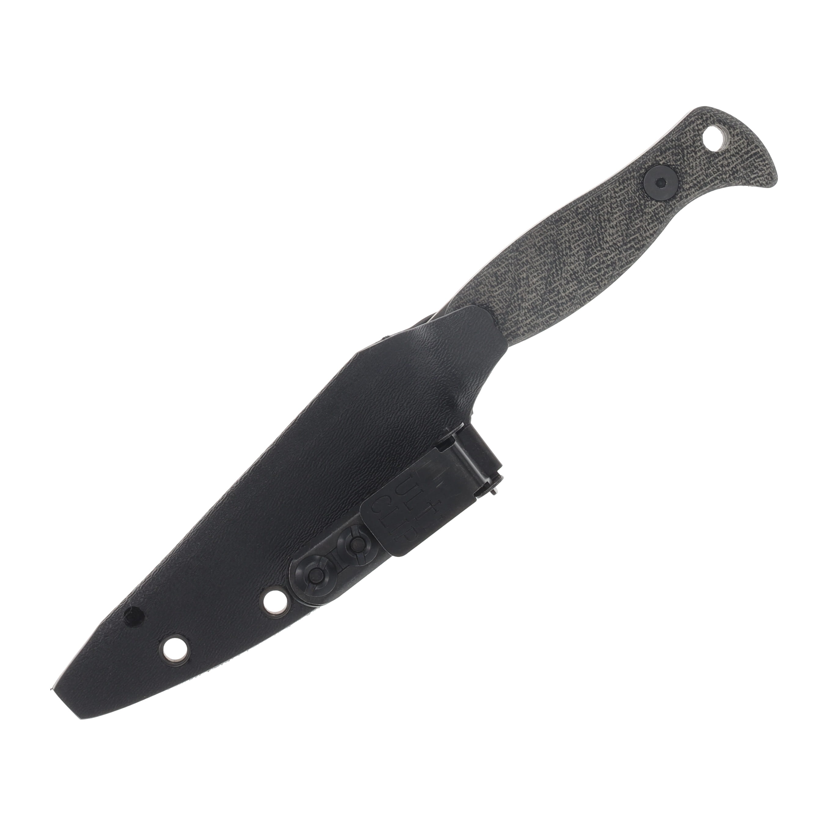 Half Face Blades Congressman Black Canvas Micarta Allen Bolts Textured Grip HFCONBKCANMIC View 6