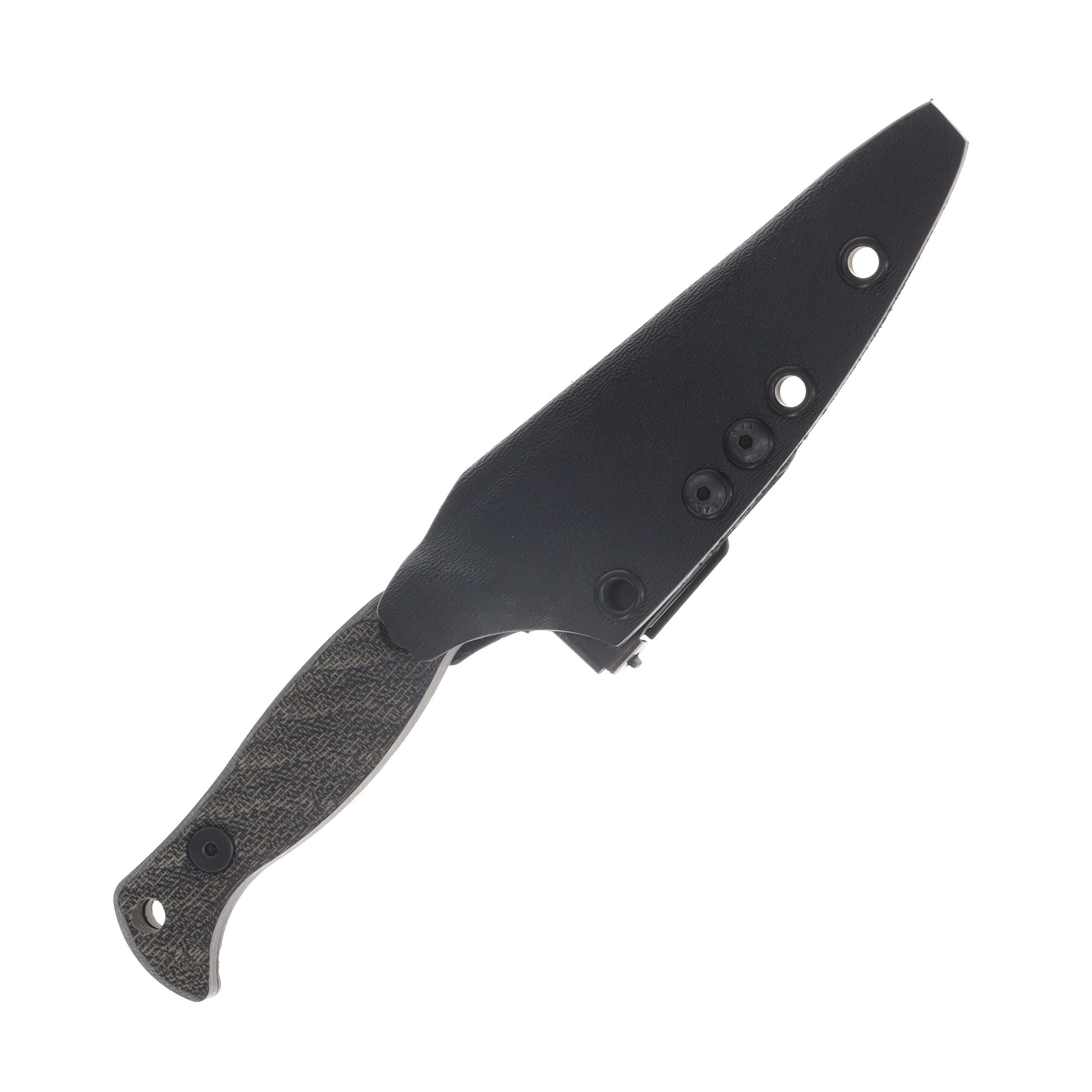 Half Face Blades Congressman Black Canvas Micarta Allen Bolts Textured Grip HFCONBKCANMIC View 7
