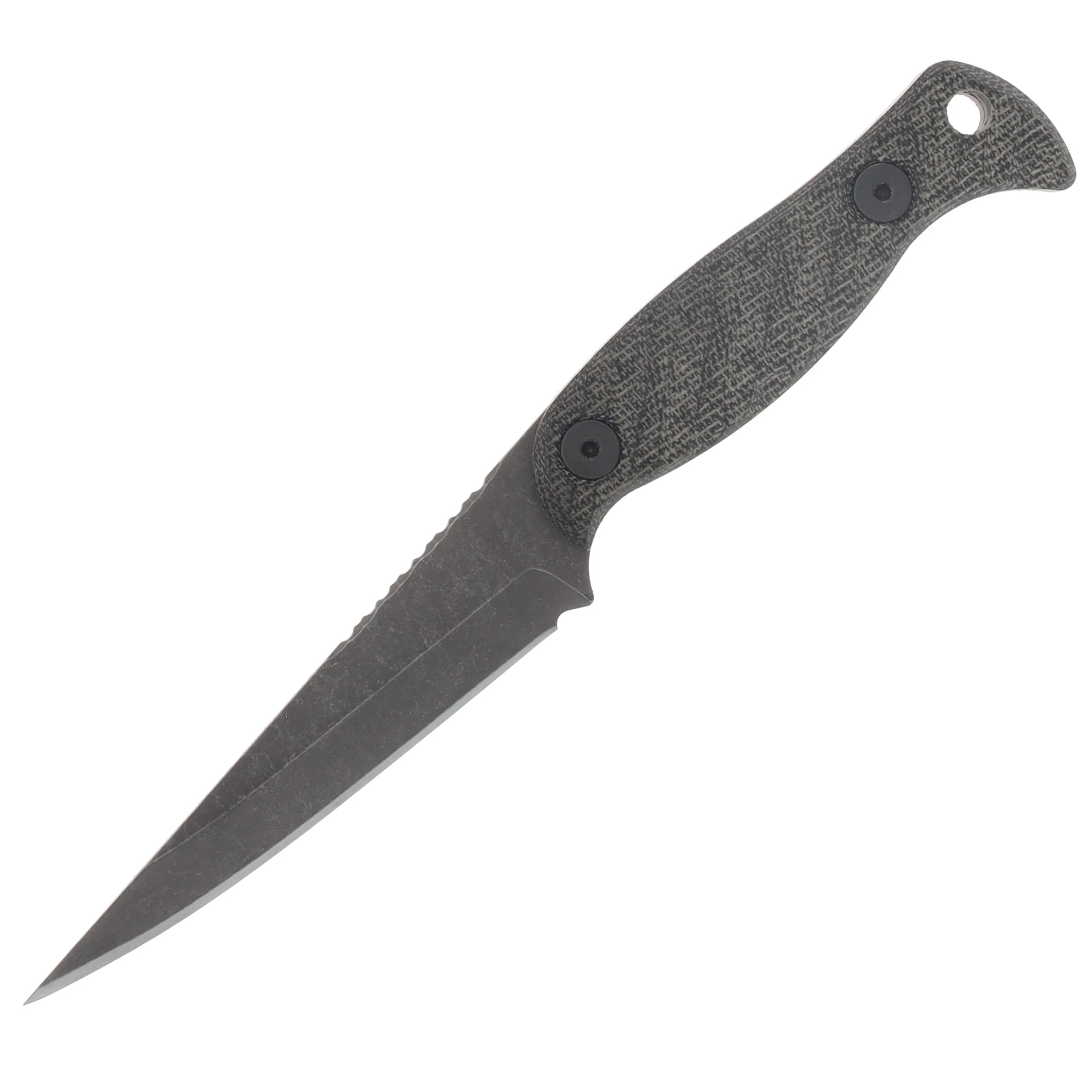 Half Face Blades Congressman Black Canvas Micarta Allen Bolts Textured Grip HFCONBKCANMIC View 3