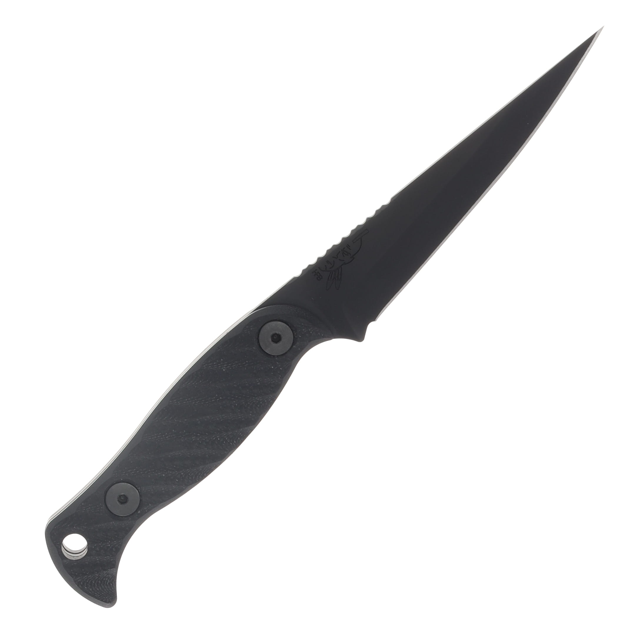 Half Face Blades Congressman Black G10 Armor Black Cerakote Allen Bolts Textured Grip HFCONBKG10ARMBKCER View 3