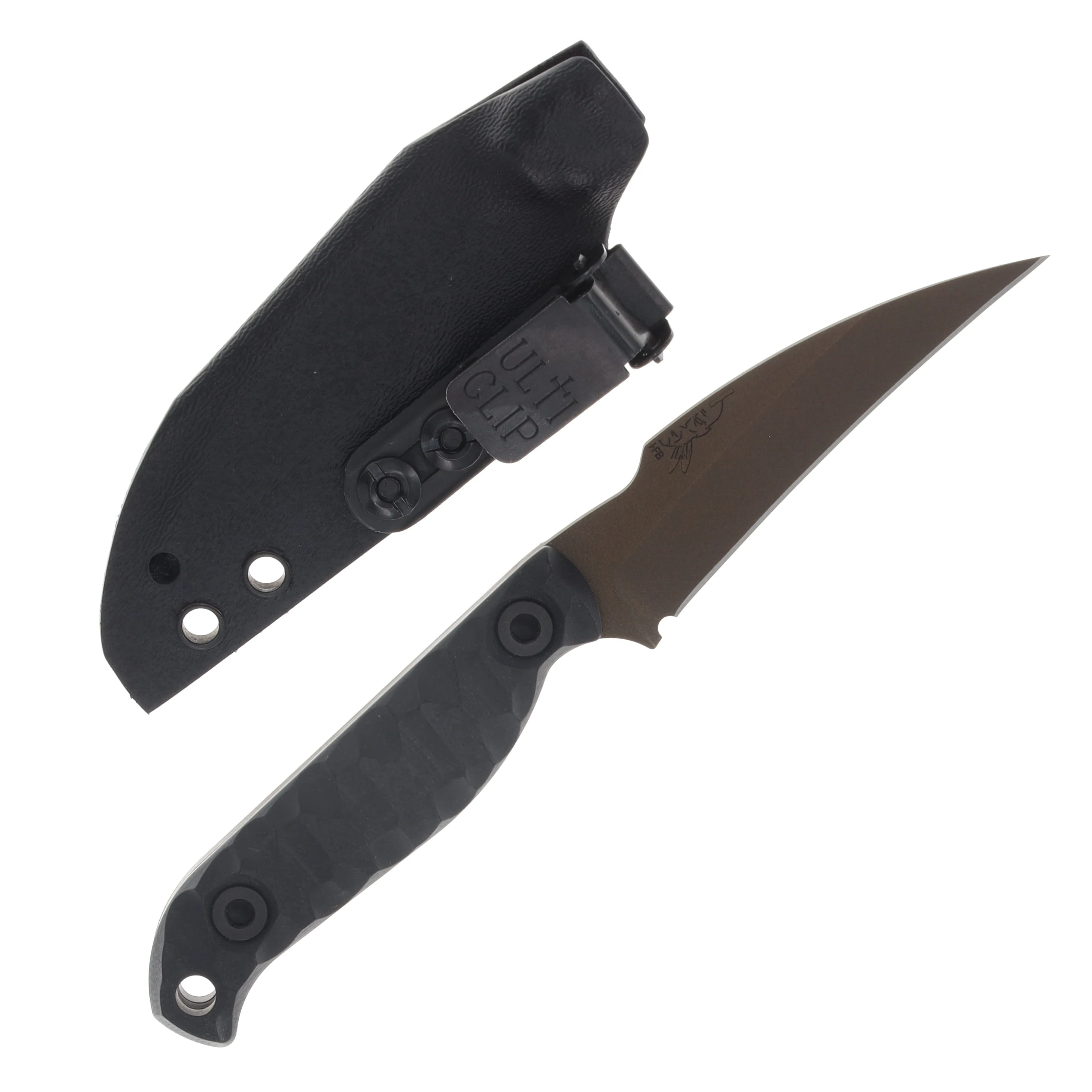 Half Face Blades Gula Gula Black G10 Midnight Bronze Cerakote Allen Bolts Textured Grip HFGULABKG10MIDBZ View 2