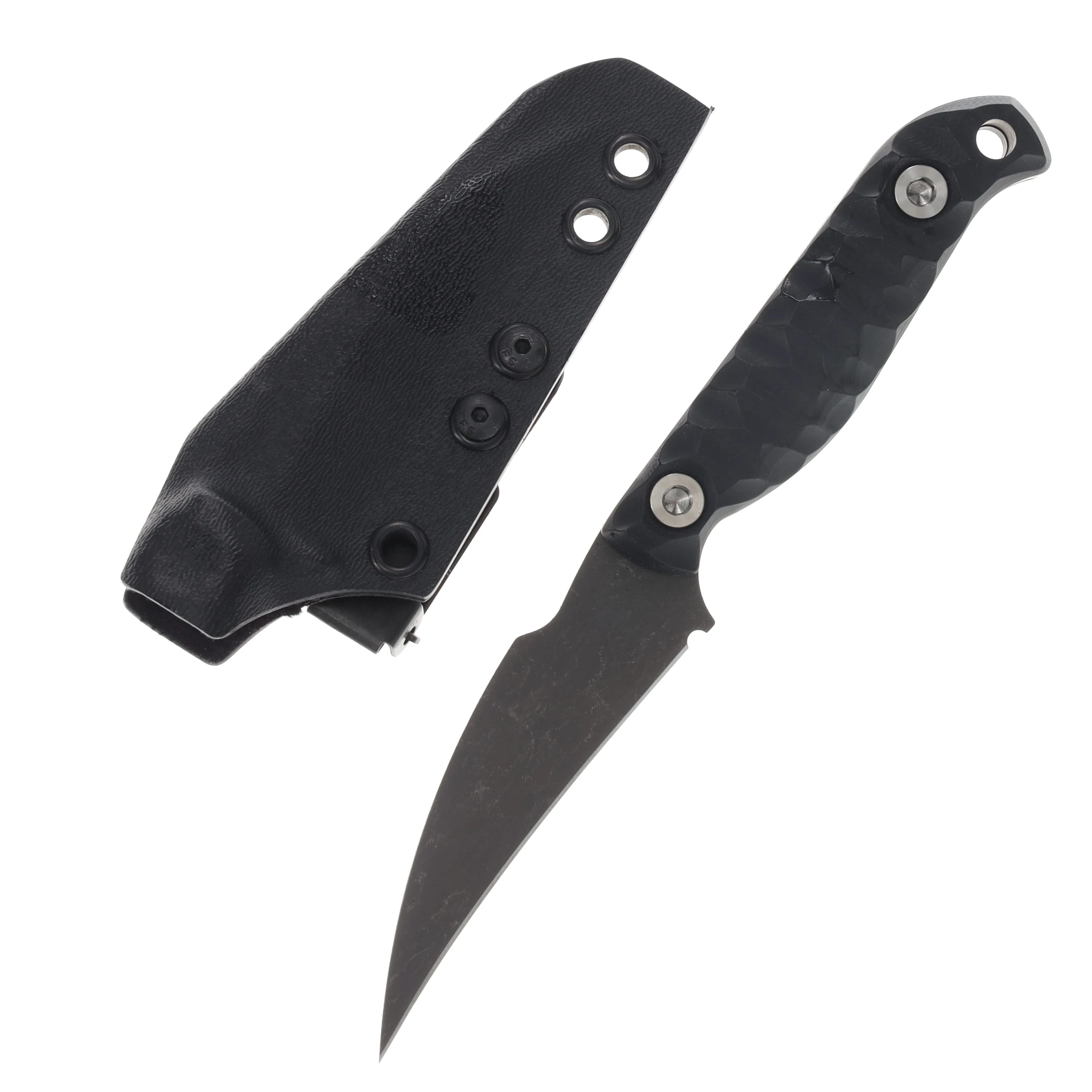 Half Face Blades Gula Gula Black G10 Ti Allen Bolts Textured Grip HFGULABKG10 View 1