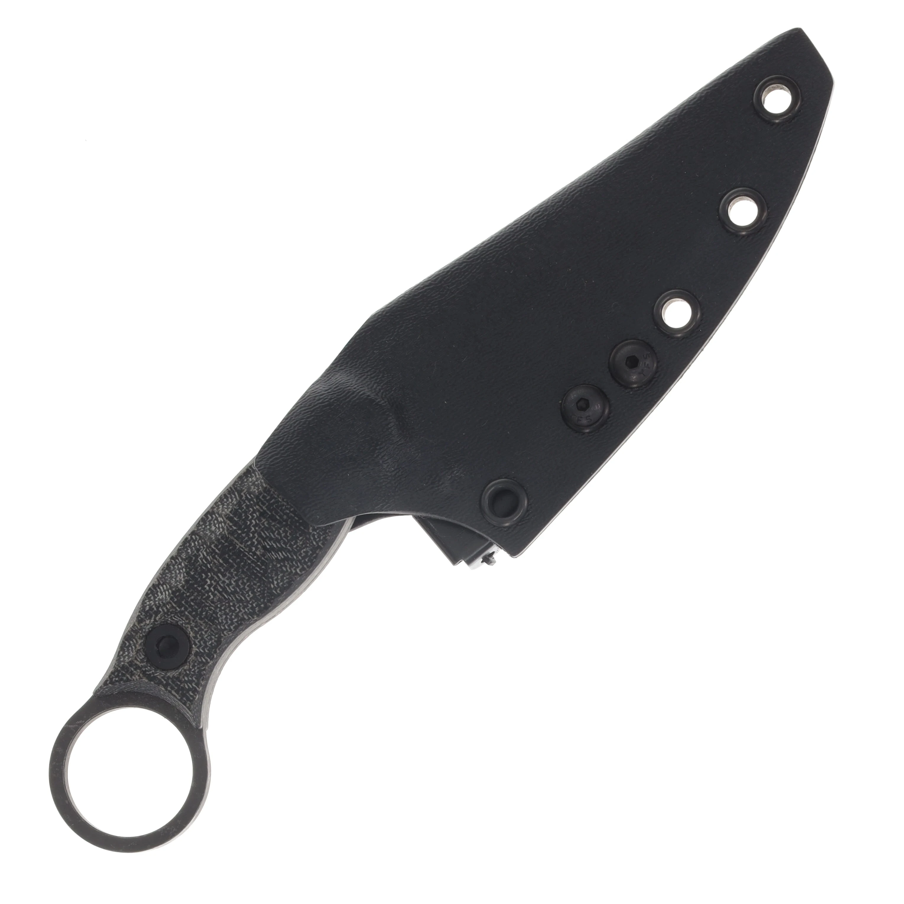 Half Face Blades Osoraku 3in Mini Black Canvas Micarta Allen Bolts Textured Grip HFOSORAKUBKCANMICMINI View 7