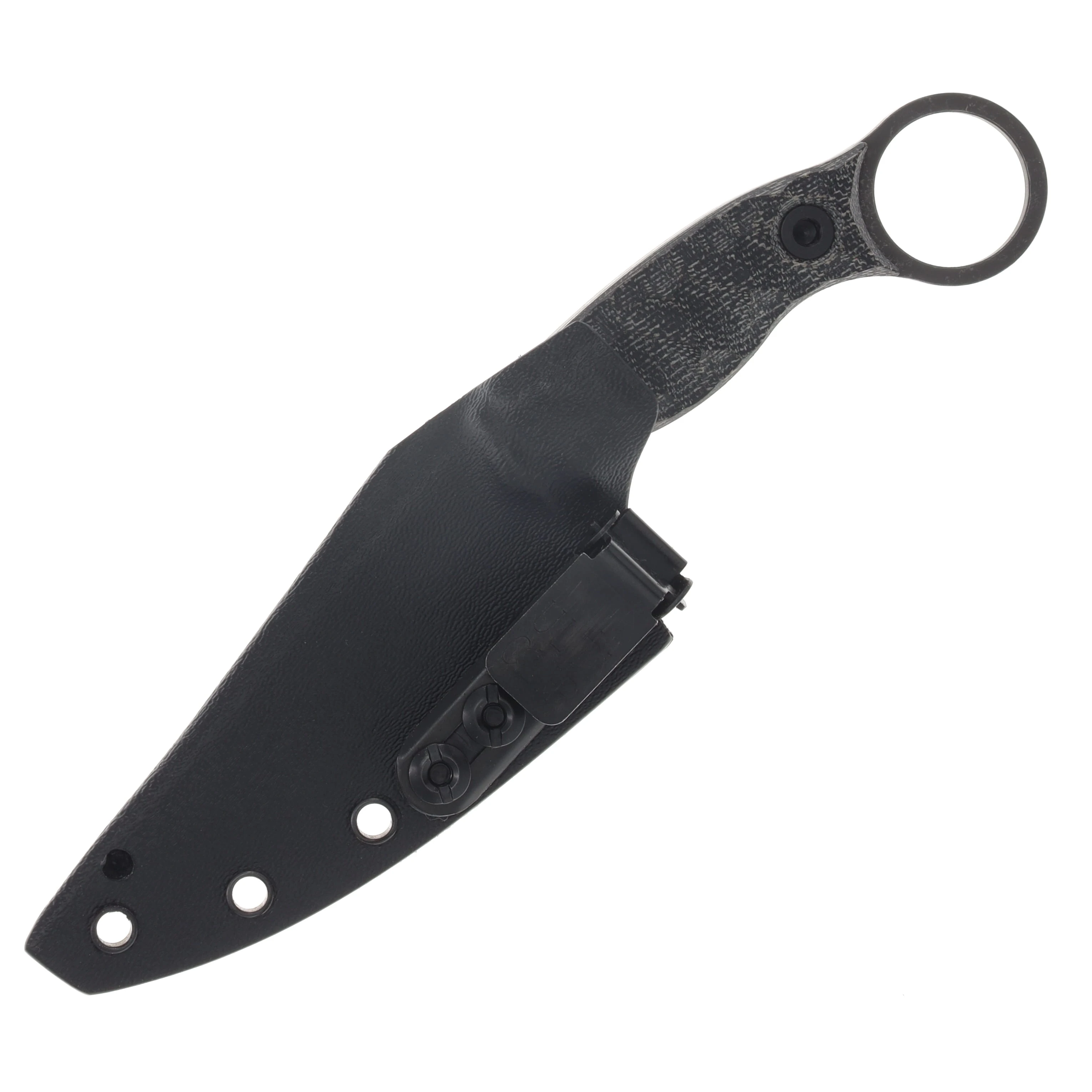 Half Face Blades Osoraku 3in Mini Black Canvas Micarta Allen Bolts Textured Grip HFOSORAKUBKCANMICMINI View 6