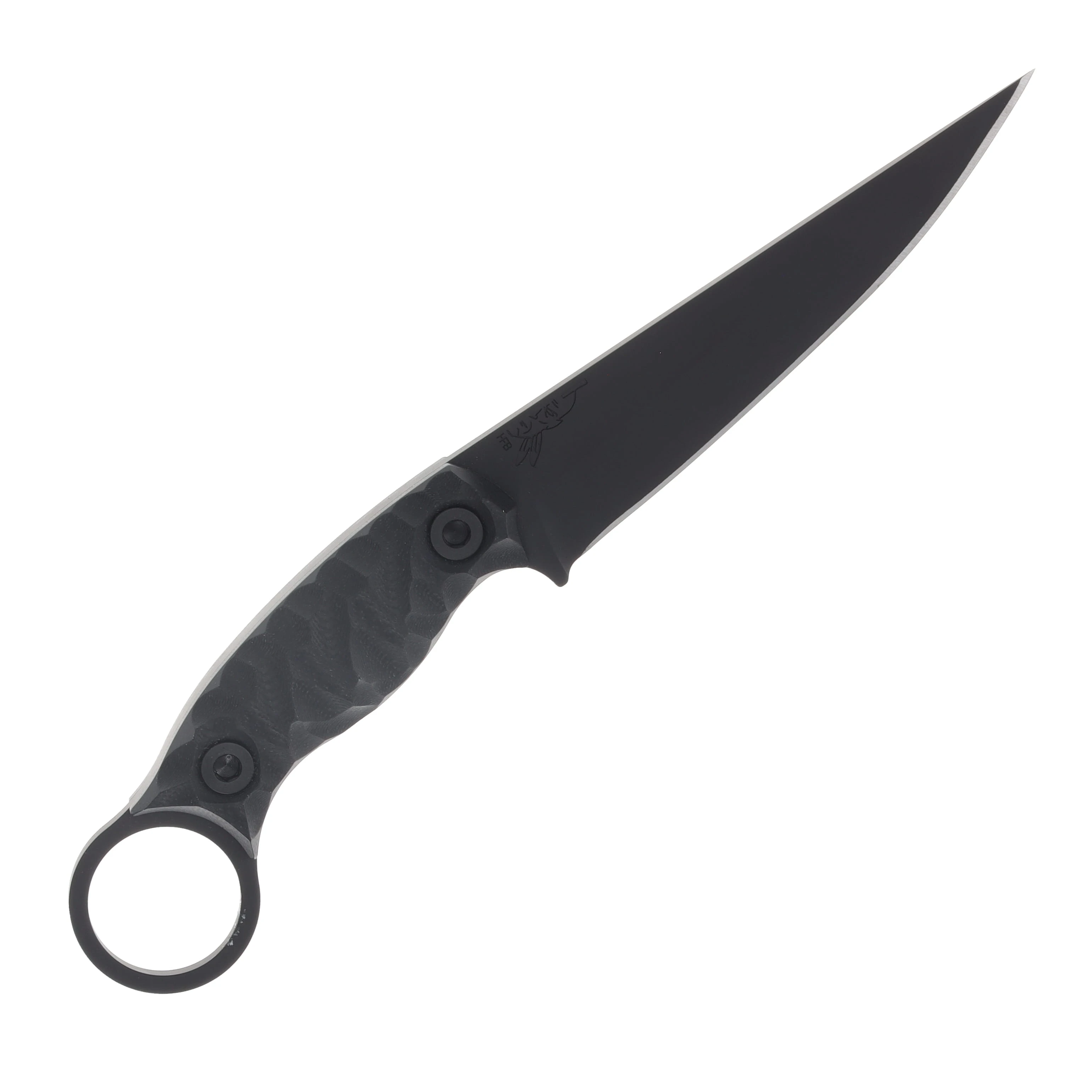 Half Face Blades Osoraku 4in Black G10 Allen Bolts Textured Grip HFOSORAKUBKG10 View 3