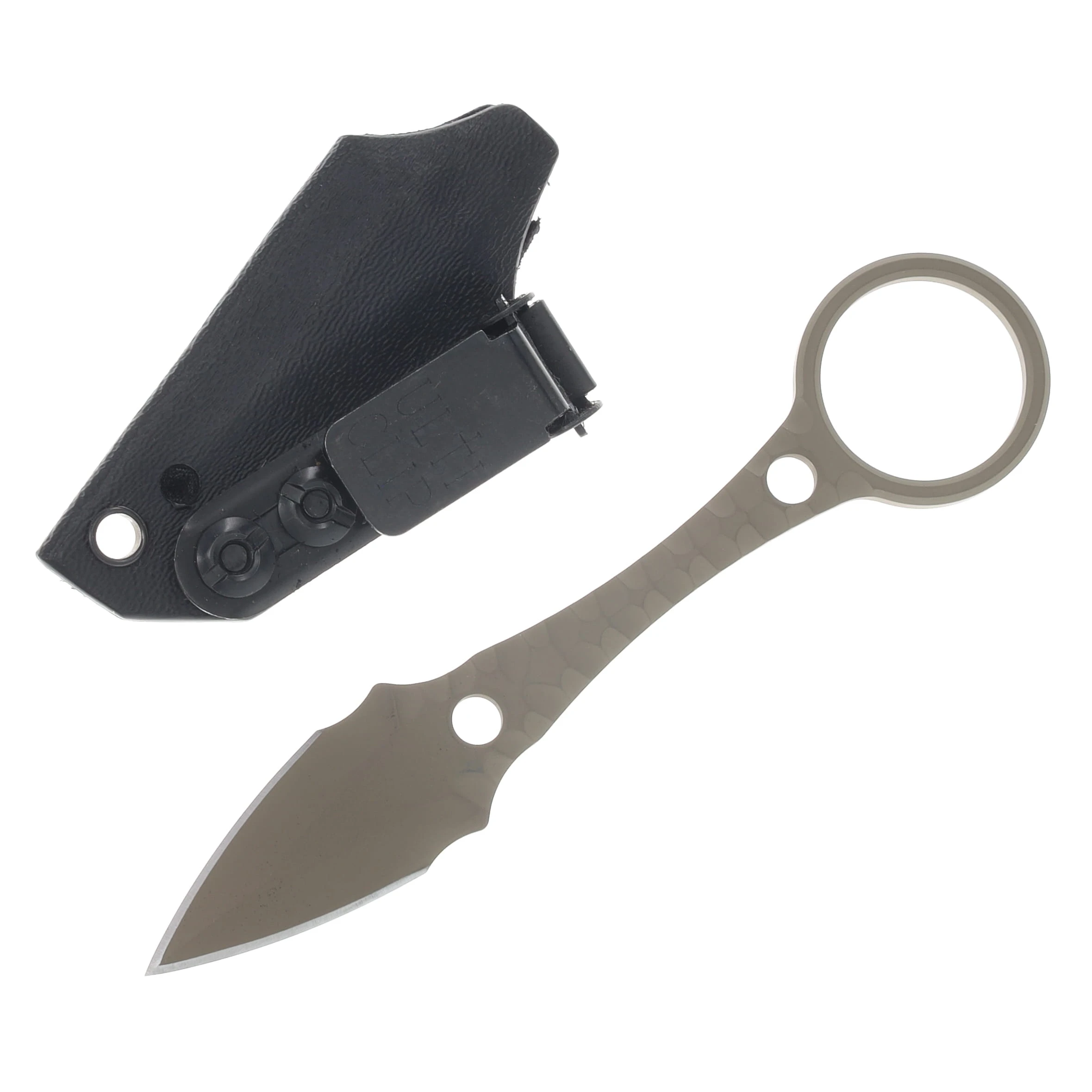 Half Face Blades Ringstrike FDE Cerakote and Machined Rockwork Handle HFRINGSTFDECERMRKWK View 2