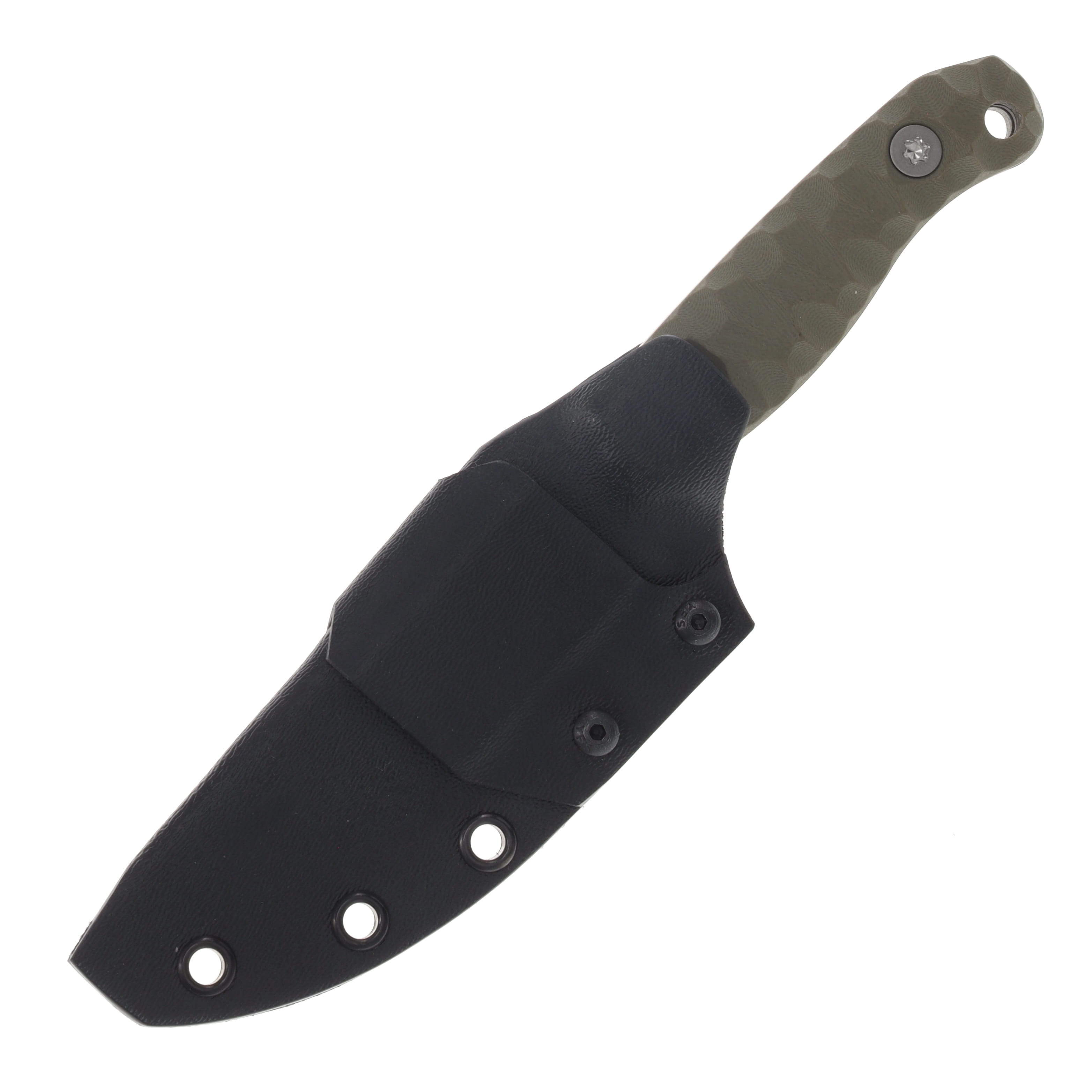 Half Face Blades Skinner Jr OD Green G10 Midnight Bronze Cerakote Ti Torx Bolts Textured Grip HFSKINJRODG10MIDBZ View 6