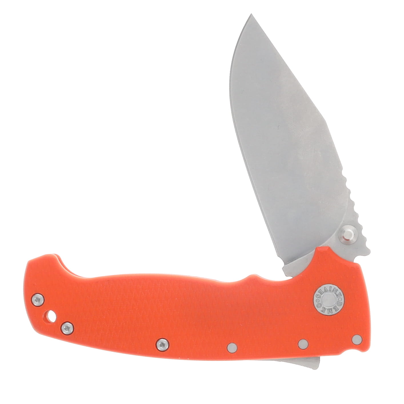 Demko AD20 XXX 3V Clip Point Mk. III Folding Knife Orange AD20XXX-G10-ORNG View 4