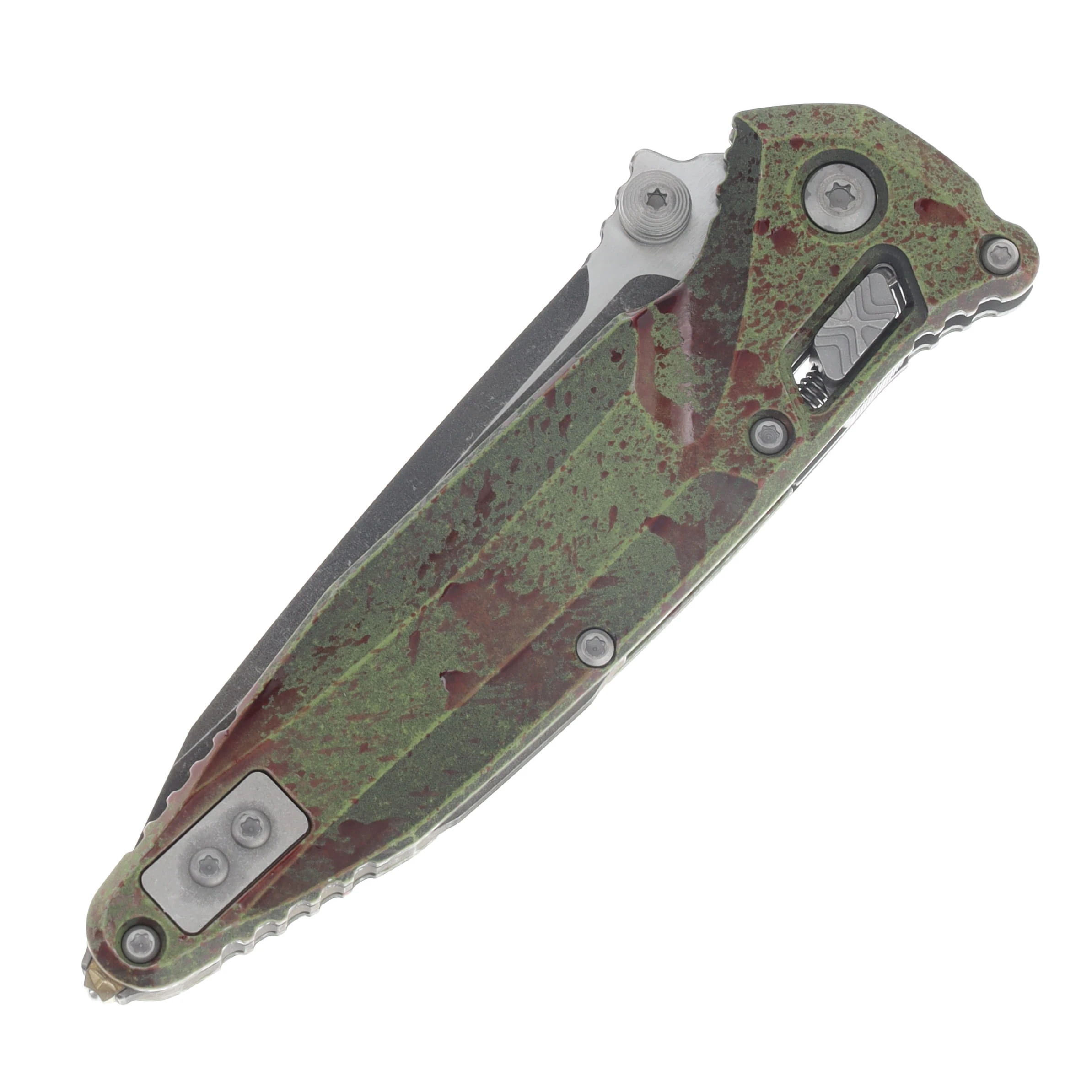 Microtech Socom Delta RAM-LOK T/E Standard Outbreak Signature Series MT163RL1OBS View 5