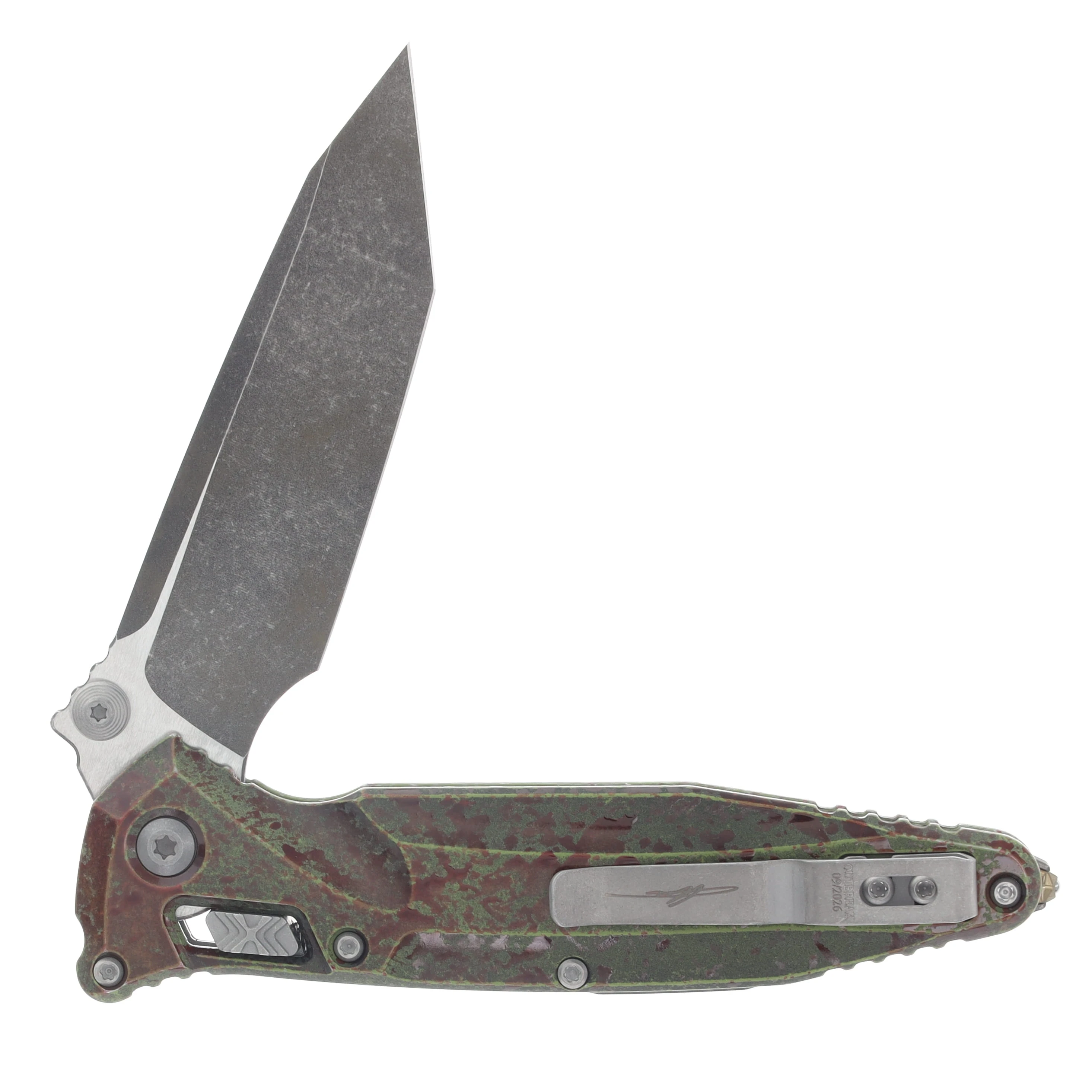 Microtech Socom Delta RAM-LOK T/E Standard Outbreak Signature Series MT163RL1OBS View 4