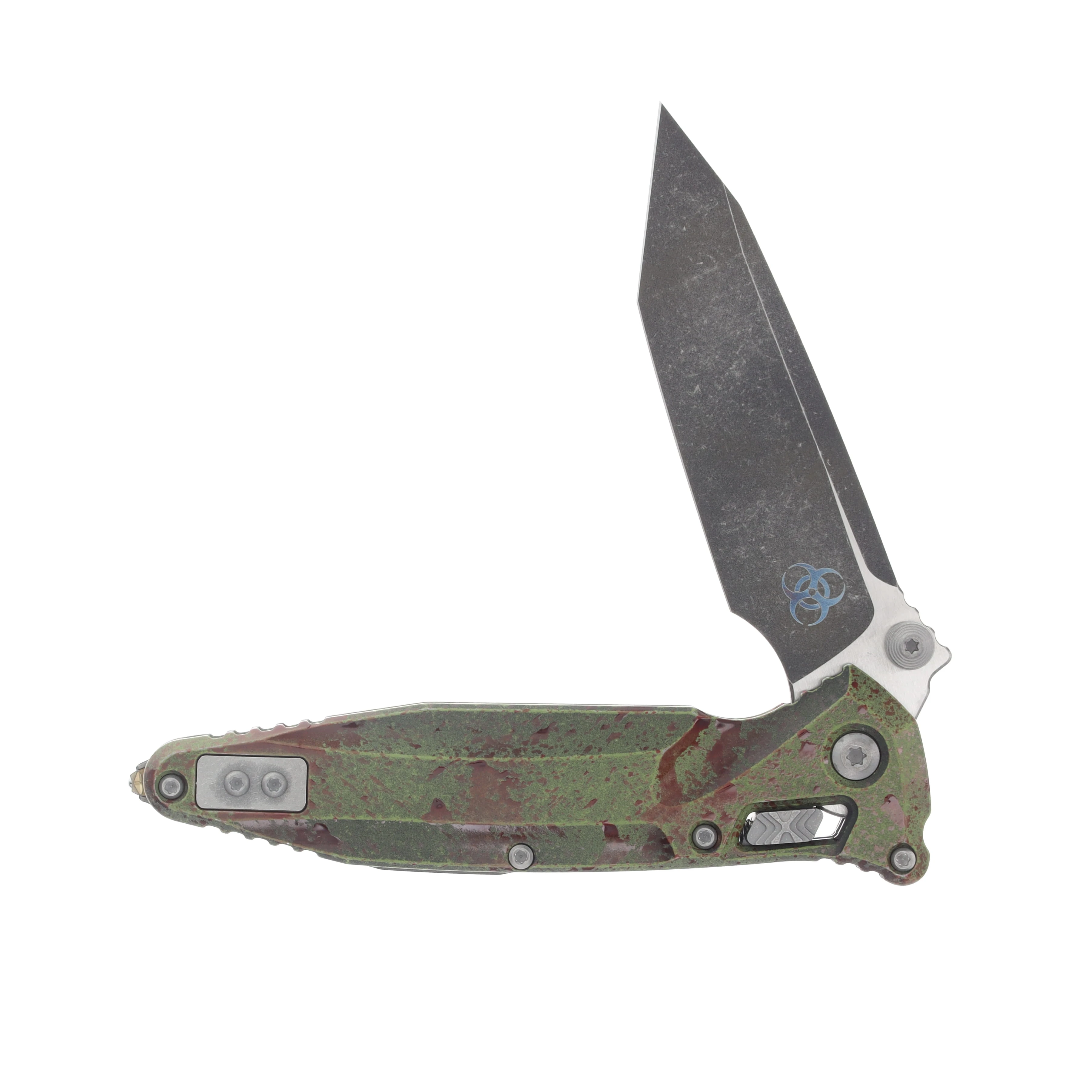 Microtech Socom Delta RAM-LOK T/E Standard Outbreak Signature Series MT163RL1OBS View 3