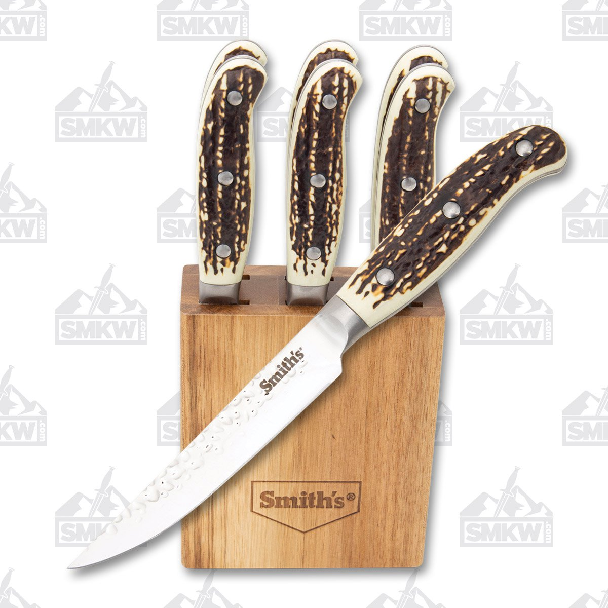 Smith's Cabin and Lodge Cutlery Steak Knives Block Set SA51033 View 1