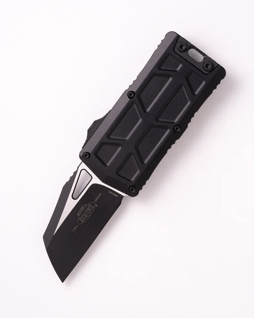 Microtech Exocet II Wharncliffe OTF Auto Standard Black Tactical AUMT11561T View 1