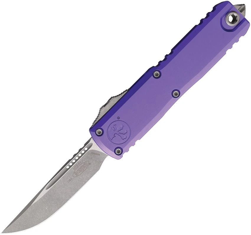 Microtech UTX-85 Gen IV OTF Auto S/E Apocalyptic Standard Purple AUMT1231410APPU View 1