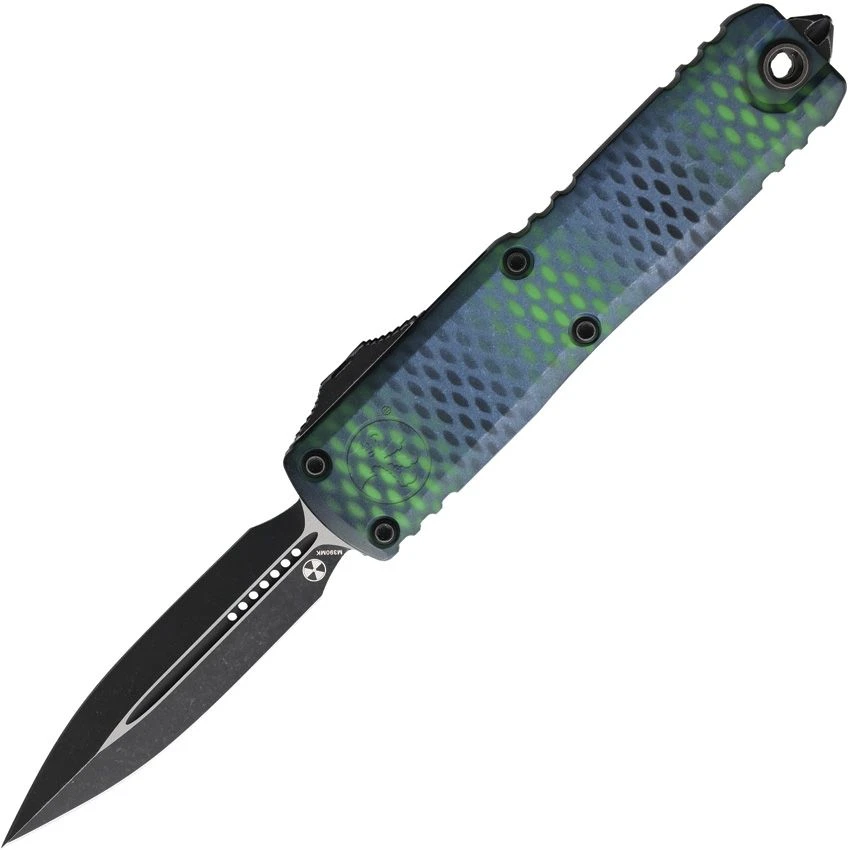 Microtech UTX-85 Gen IV OTF Auto D/E Standard Blue X-51 Signature Series AUMT123241BLX51S View 1