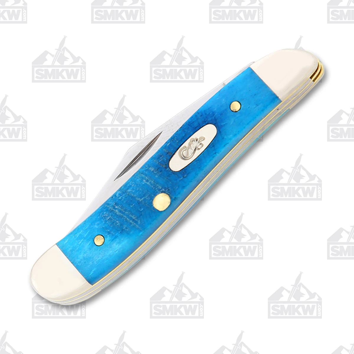 Case XX Caribbean Blue Bone Peanut Folding Knife CA25596 View 2
