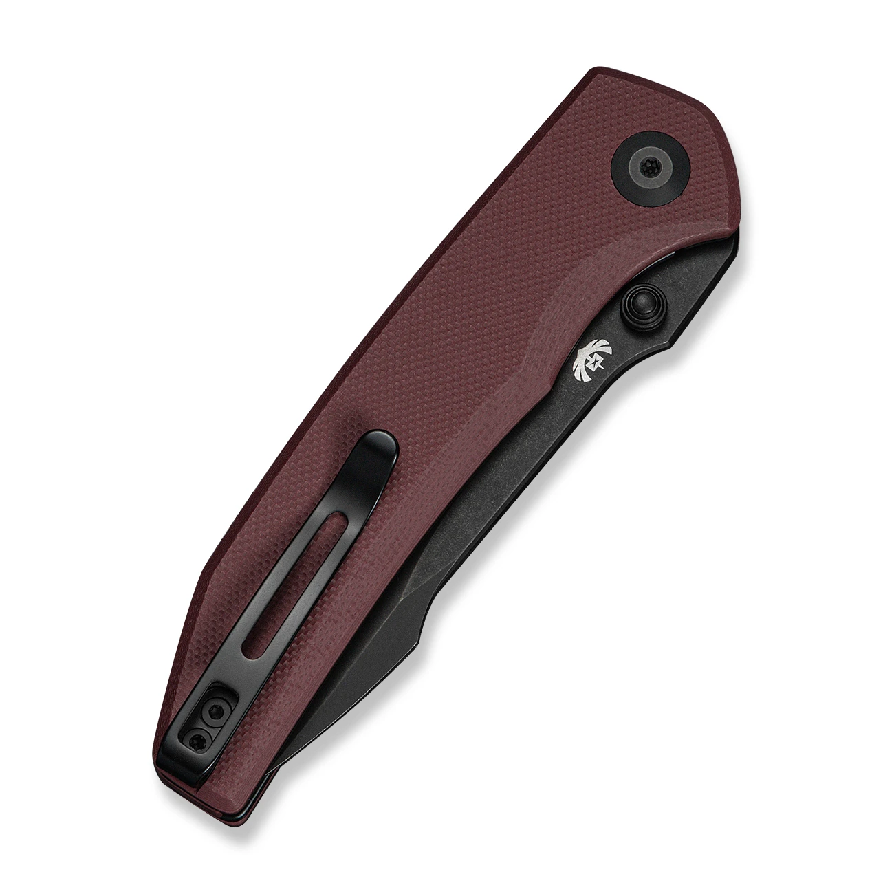 CIVIVI Ryson-E Folding Knife Burgundy G-10 Black Stonewash 14C28N C25097-1 View 4