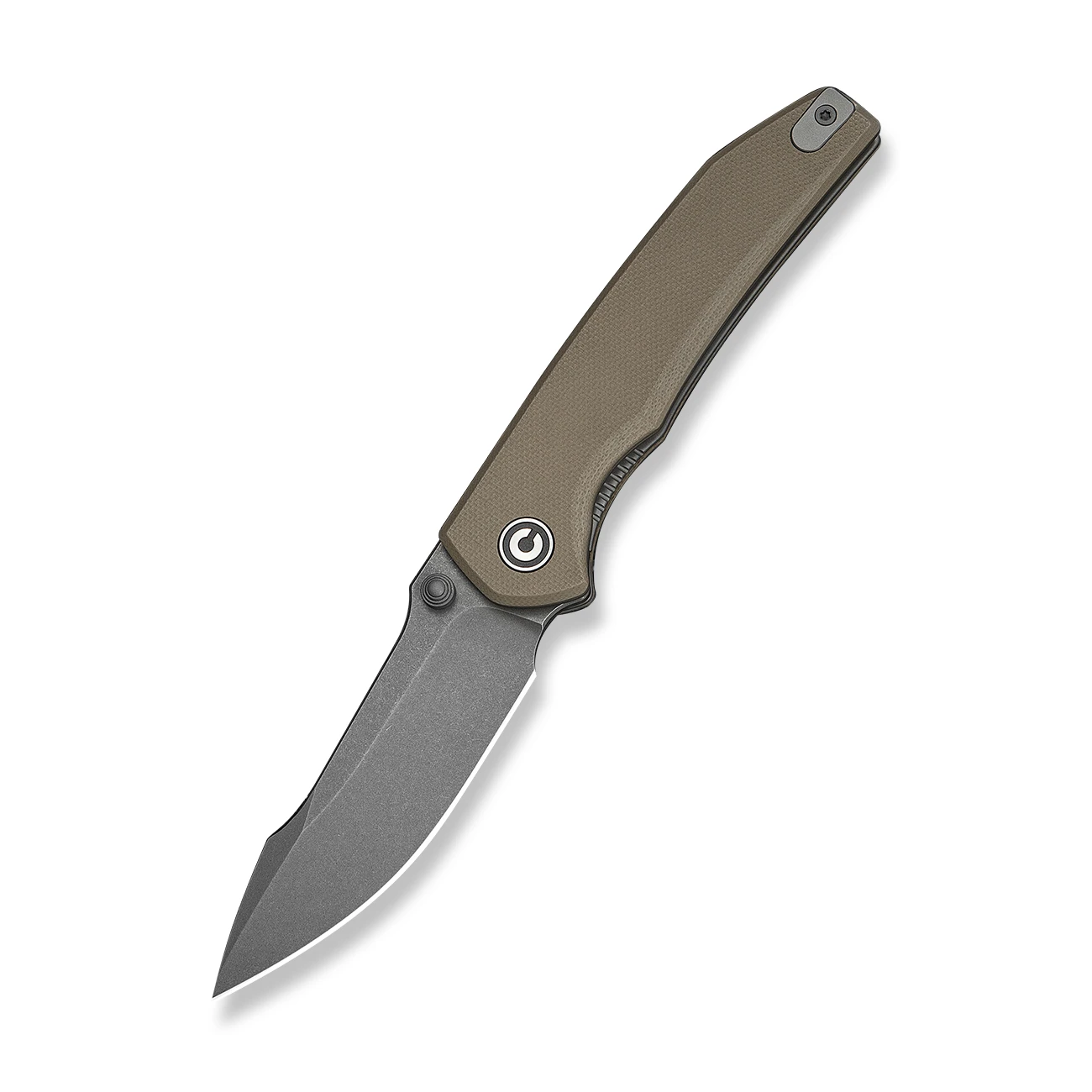 CIVIVI Ryson-E Folding Knife Tan G-10 Gray Stonewash 14C28N C25097-2 View 1